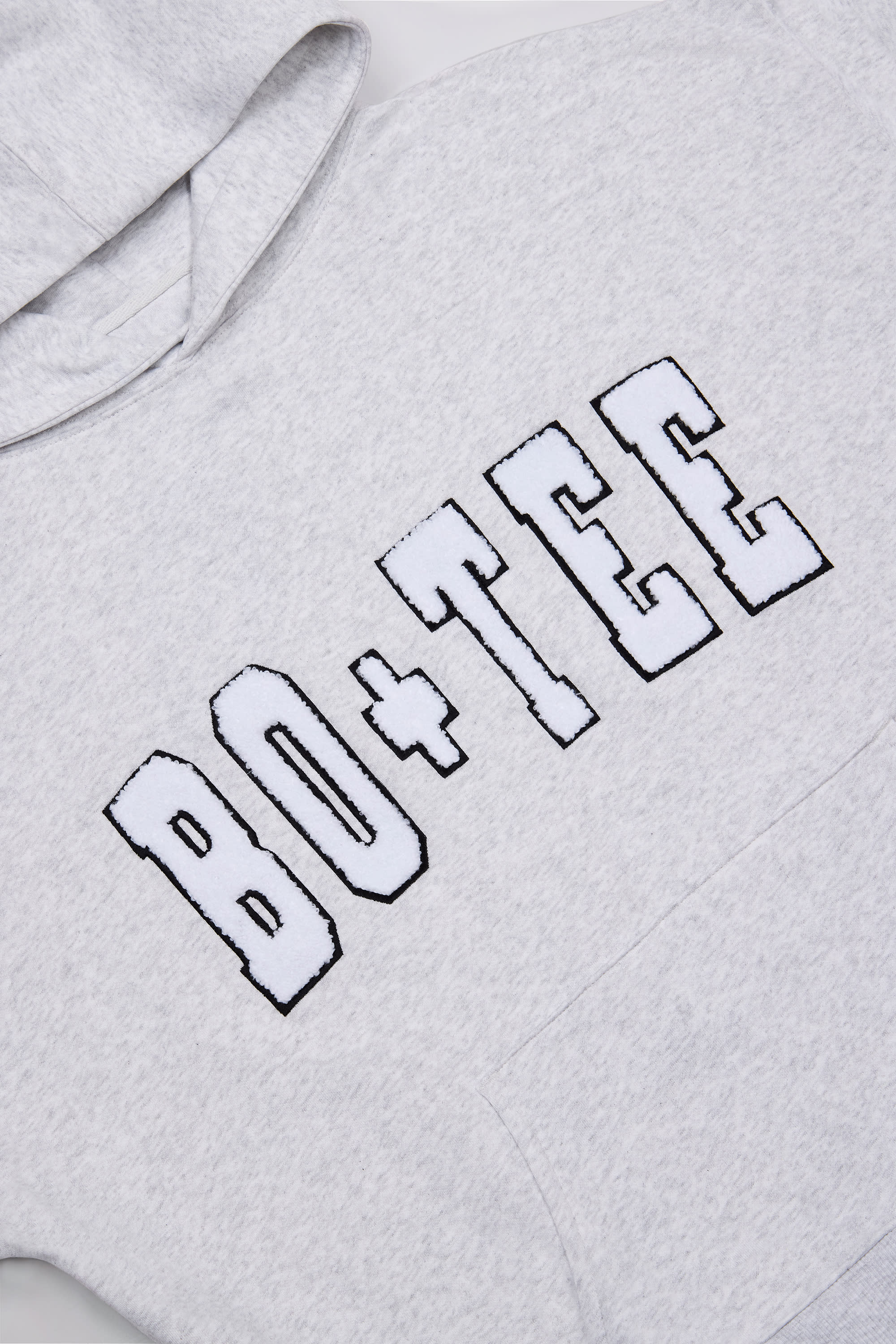 Soft Cotton Jersey Oversized Hoodie in Heather Grey - Image 4