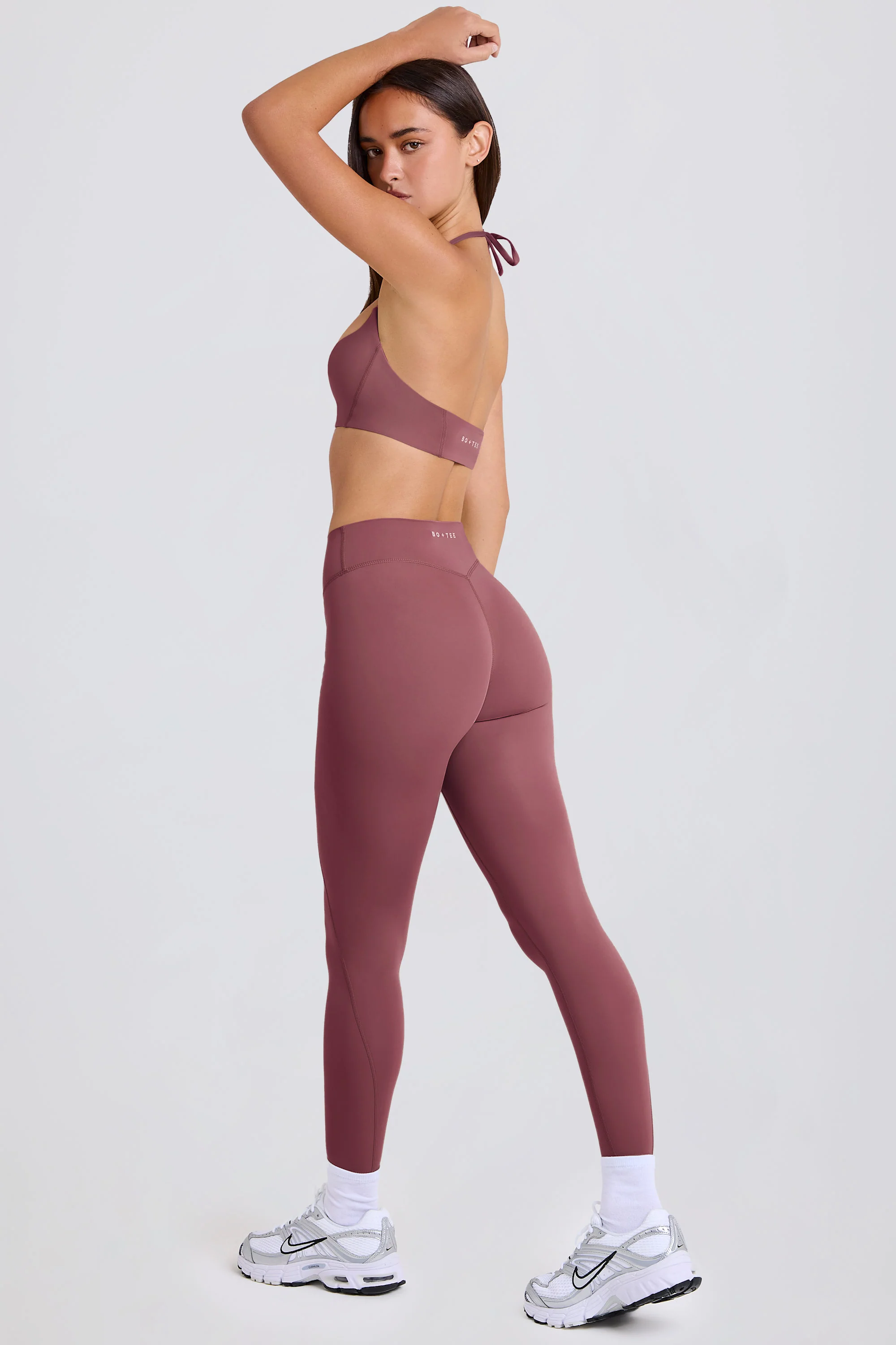 Four-Way Stretch High-Waist Leggings in Acai - Image 2
