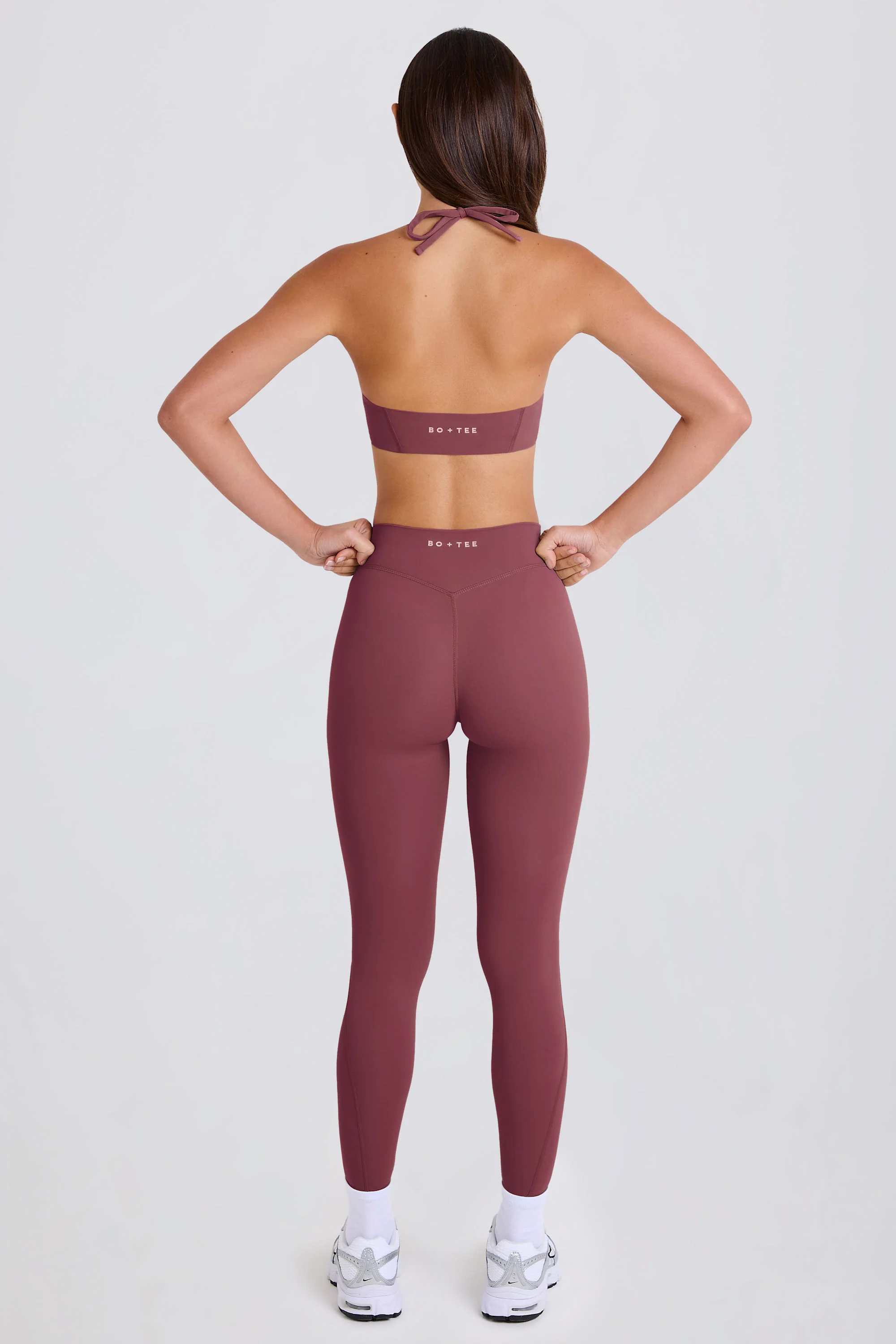 Four-Way Stretch High-Waist Leggings in Acai - Image 4
