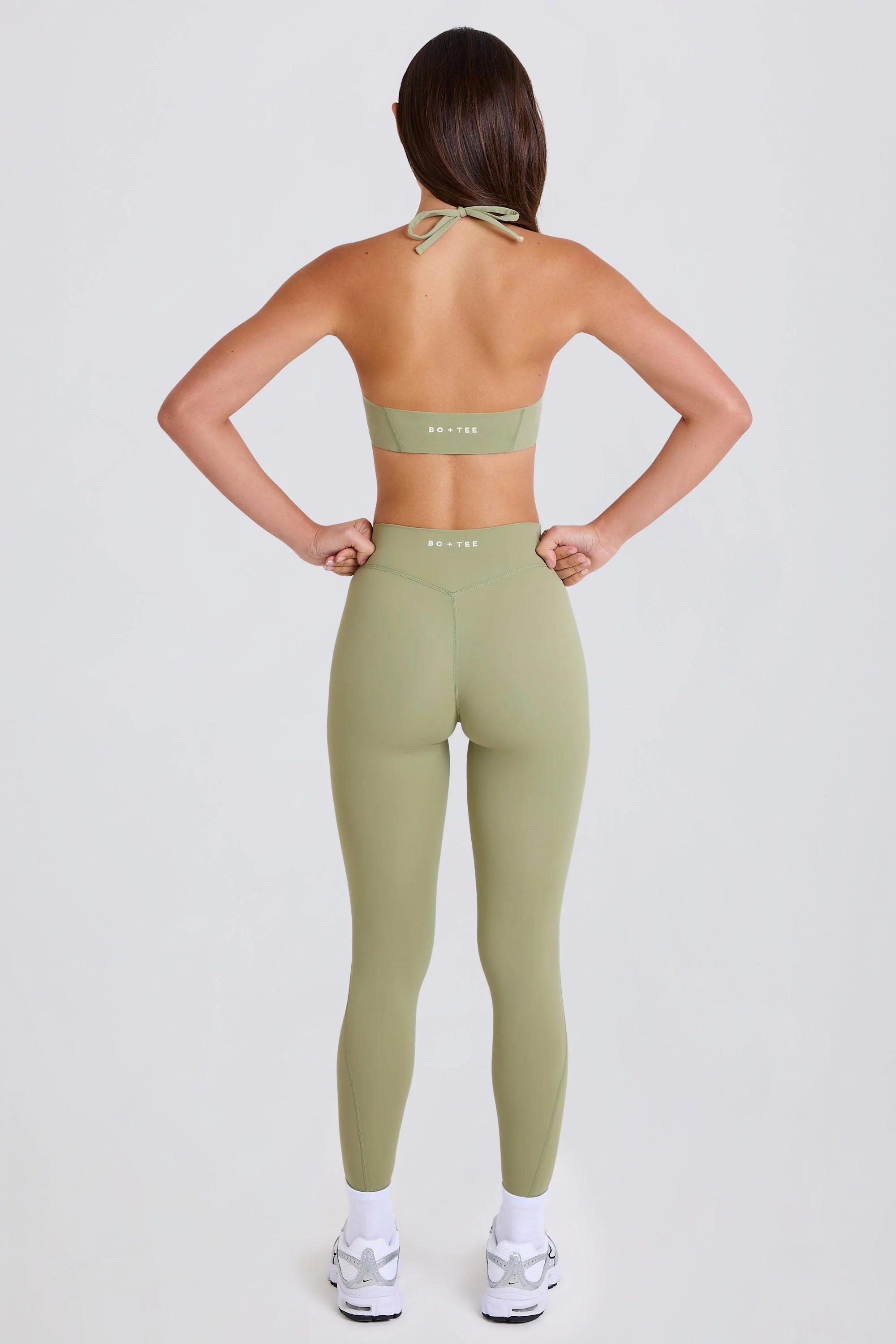 Four-Way Stretch High-Waist Leggings in Matcha - Image 4