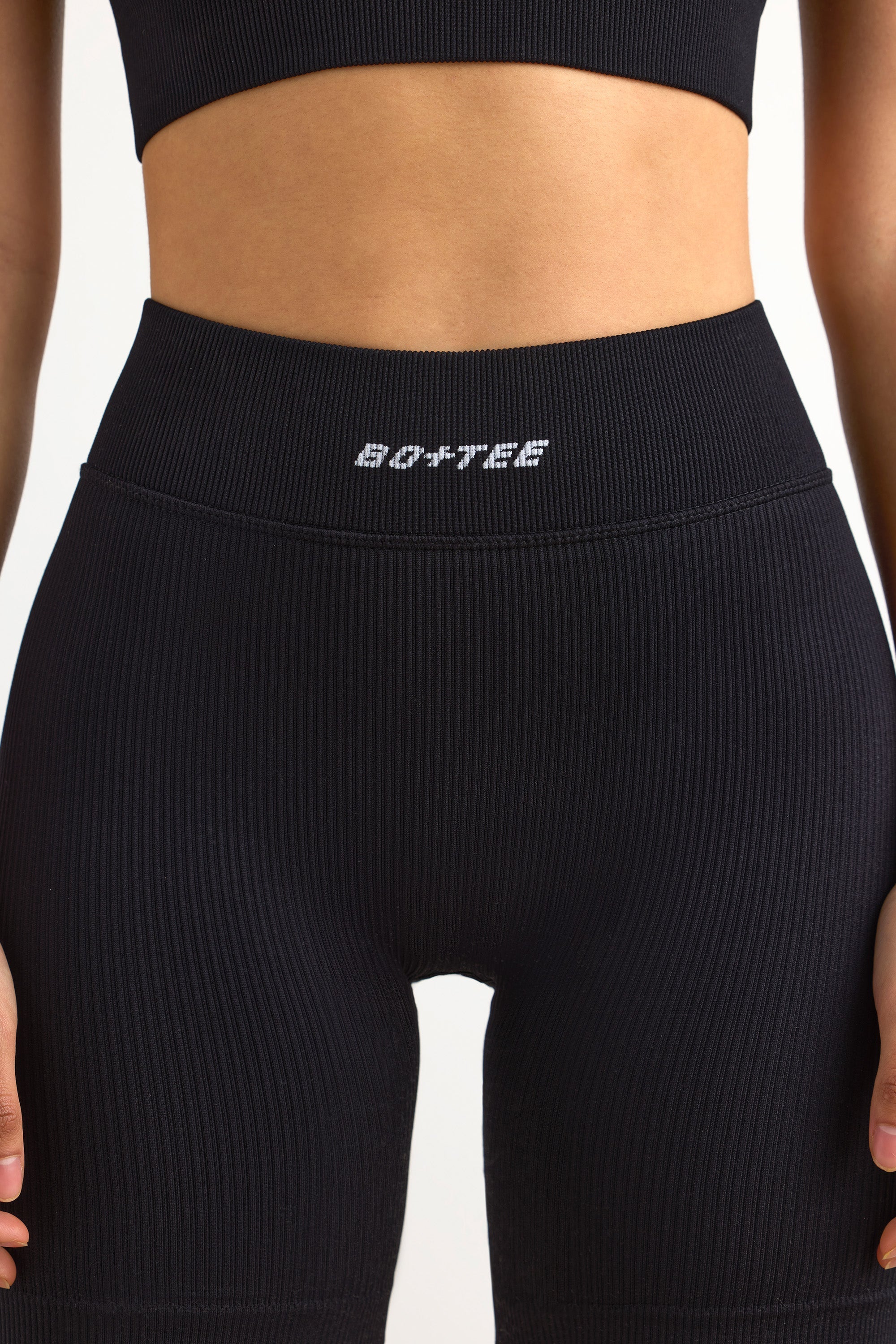 FlexiRib Biker Shorts in Black - Image 4