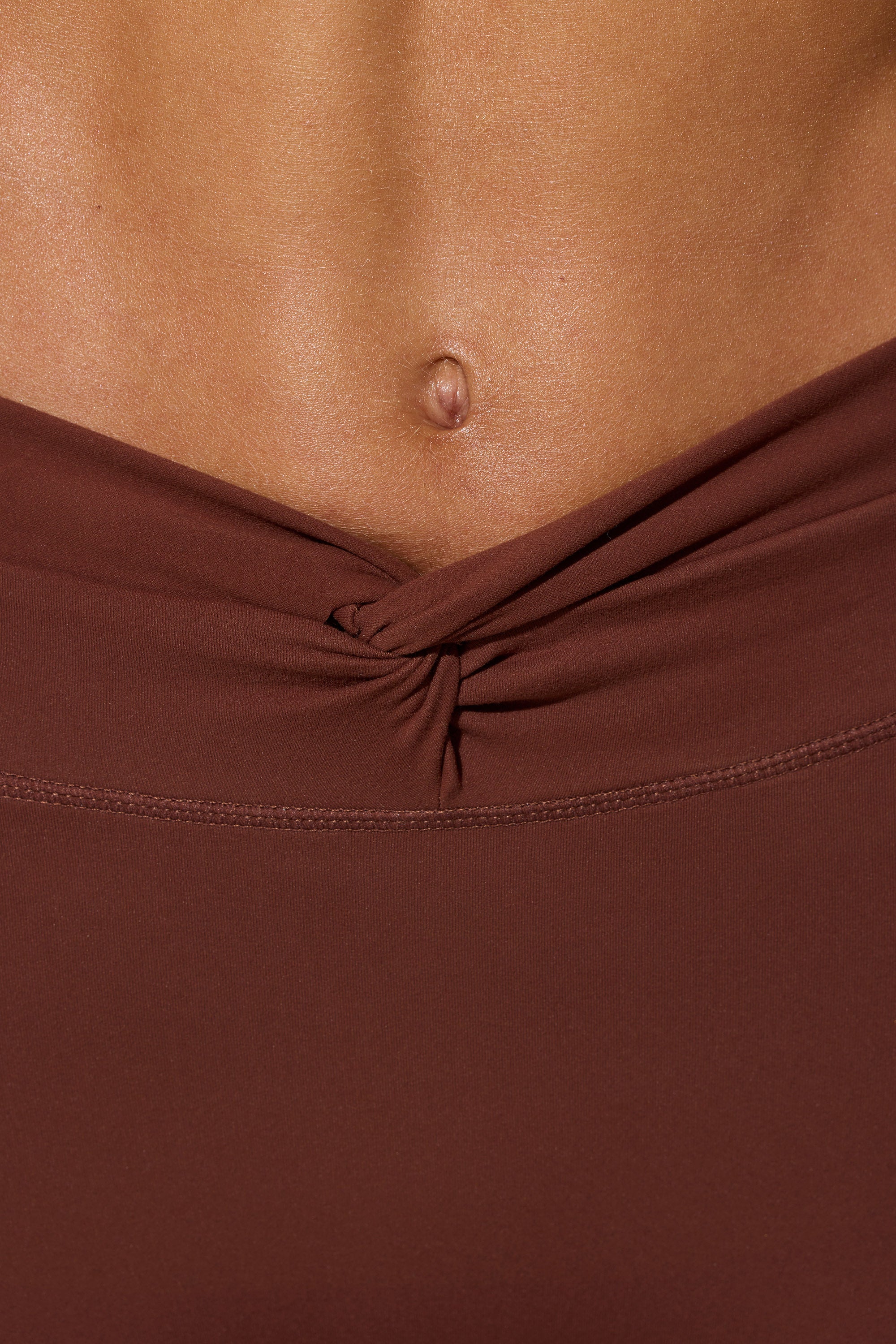 Full Length Leggings with Pockets in Brown - Image 4