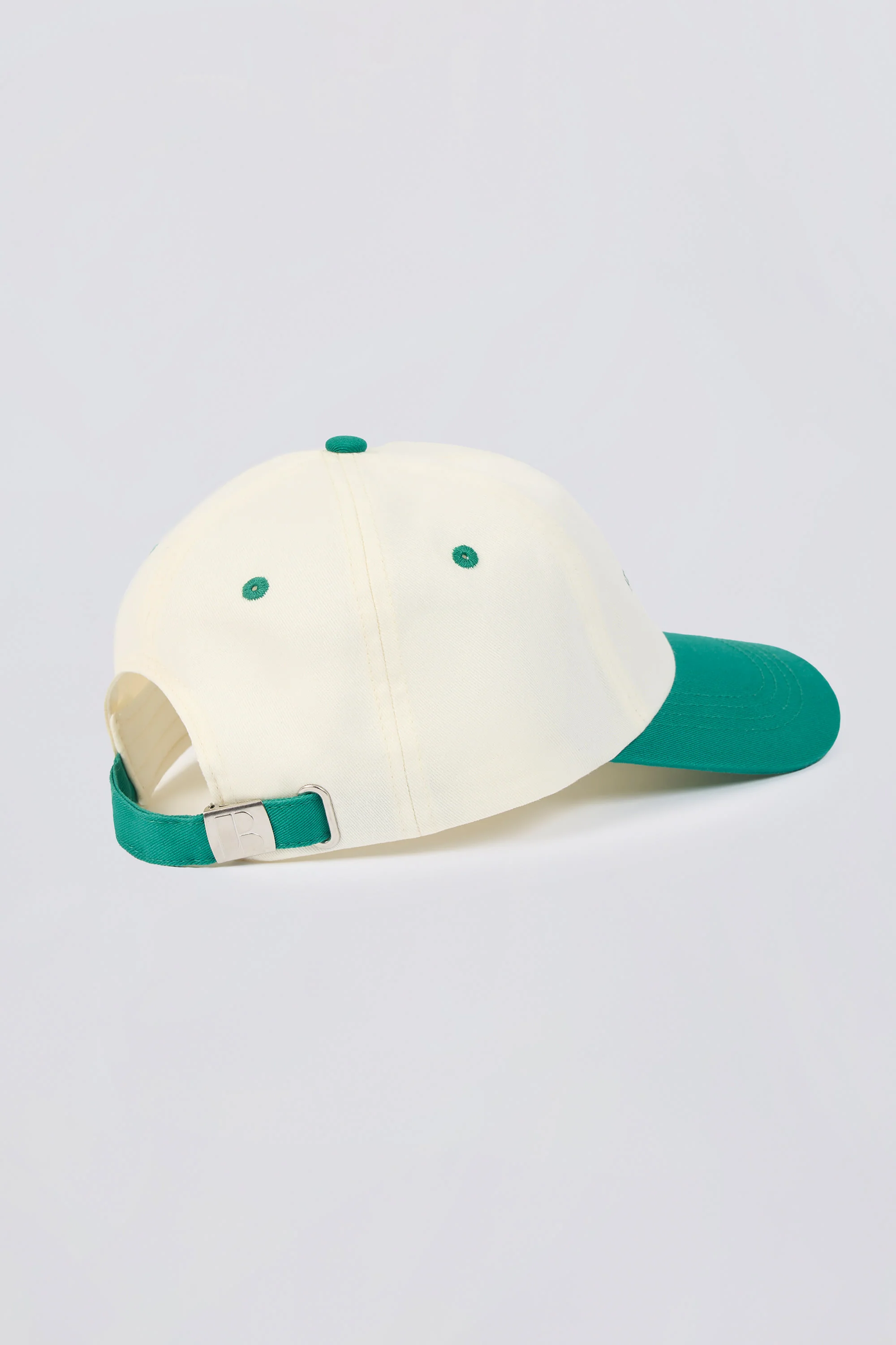 Baseball Cap in White Varsity Green - Image 5