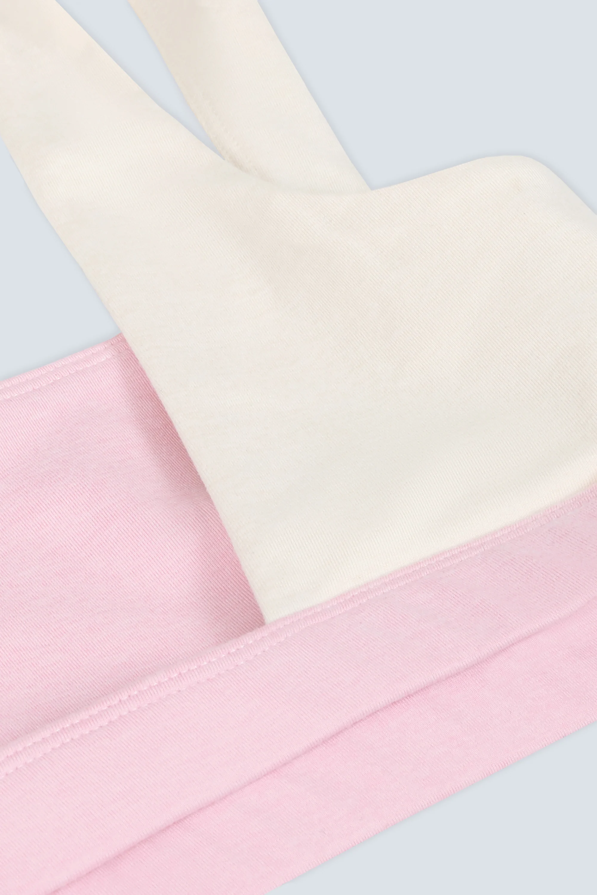 Contrast Sports Bra in Pale Pink Marl - Image 8