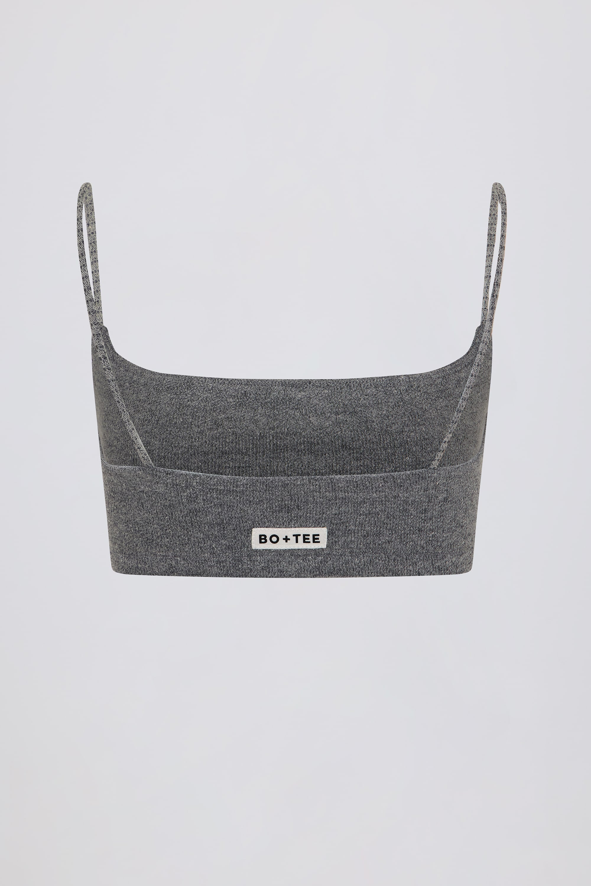 Square-Neck Bralette in Dark Grey - Image 5