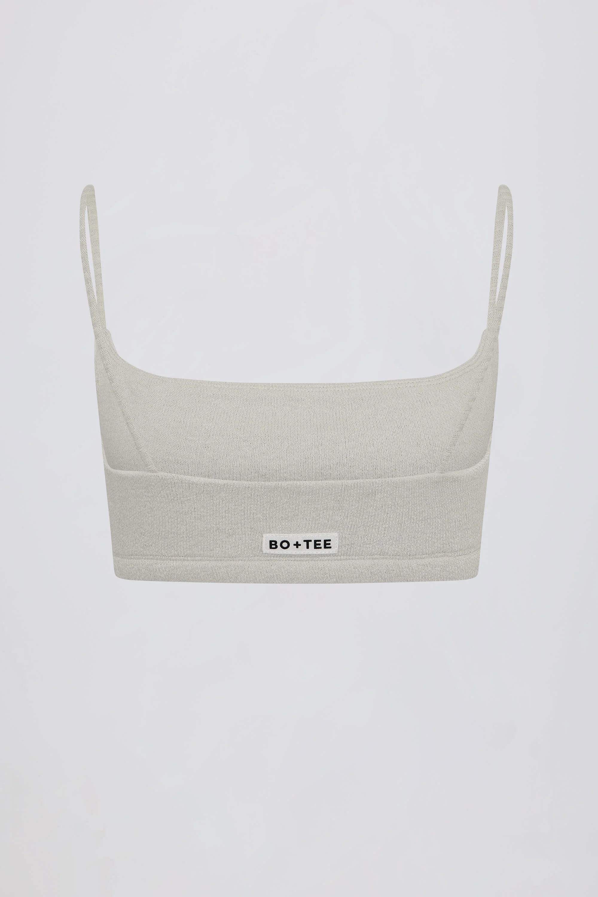 Square-Neck Bralette in Light Grey - Image 5