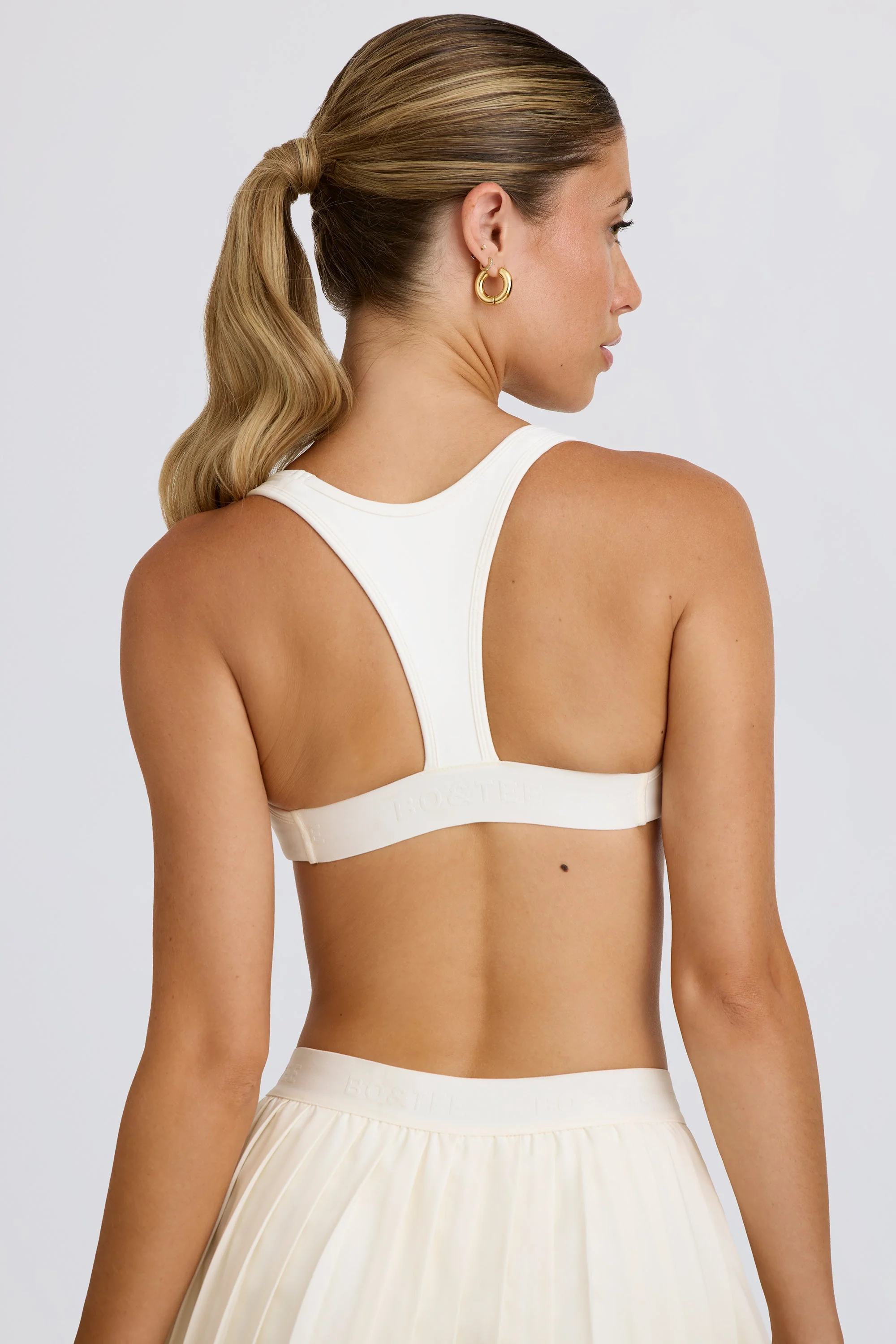 Soft Active Sports Bra in White - Image 2