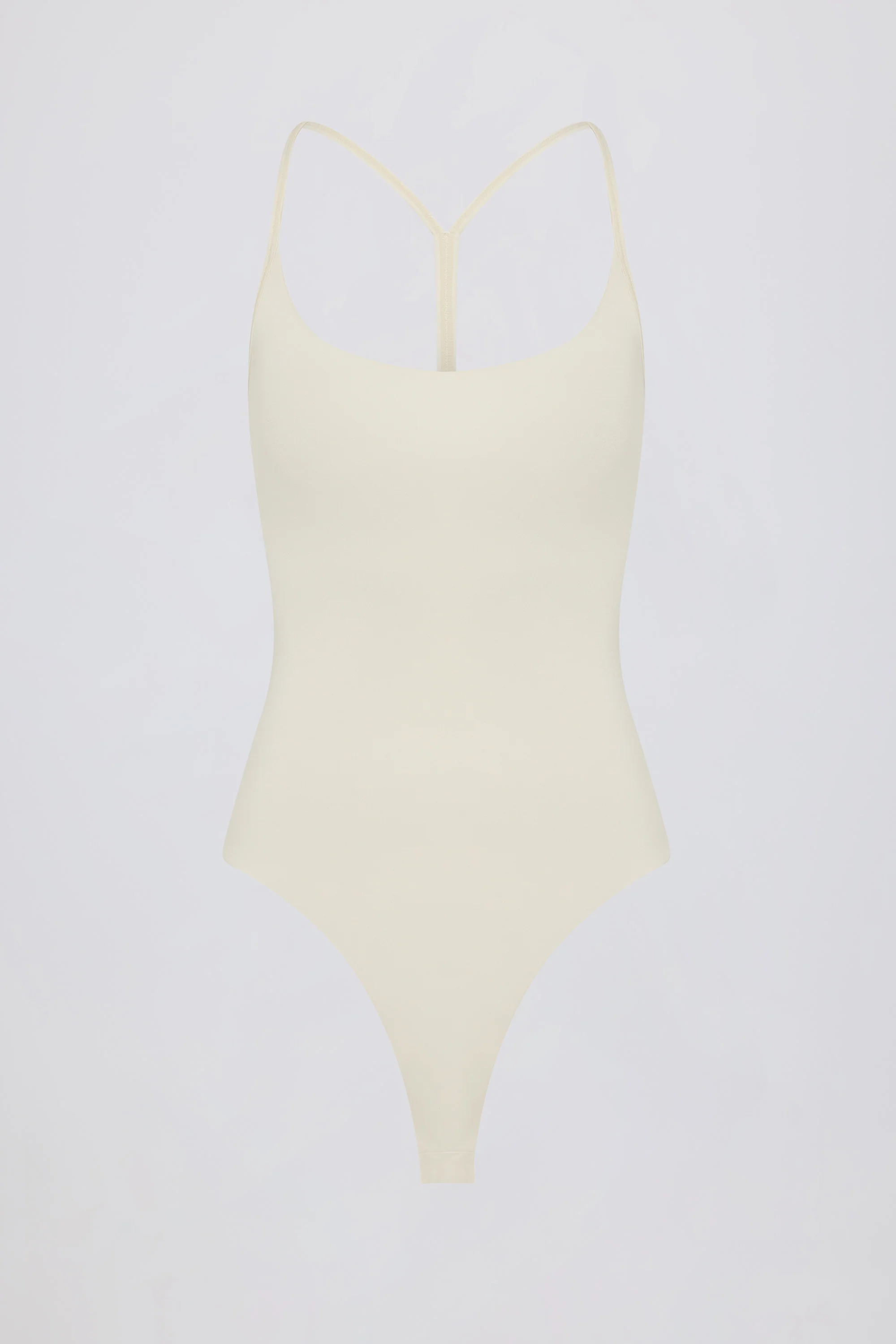 Cut-Out Bodysuit in Cream - Image 4