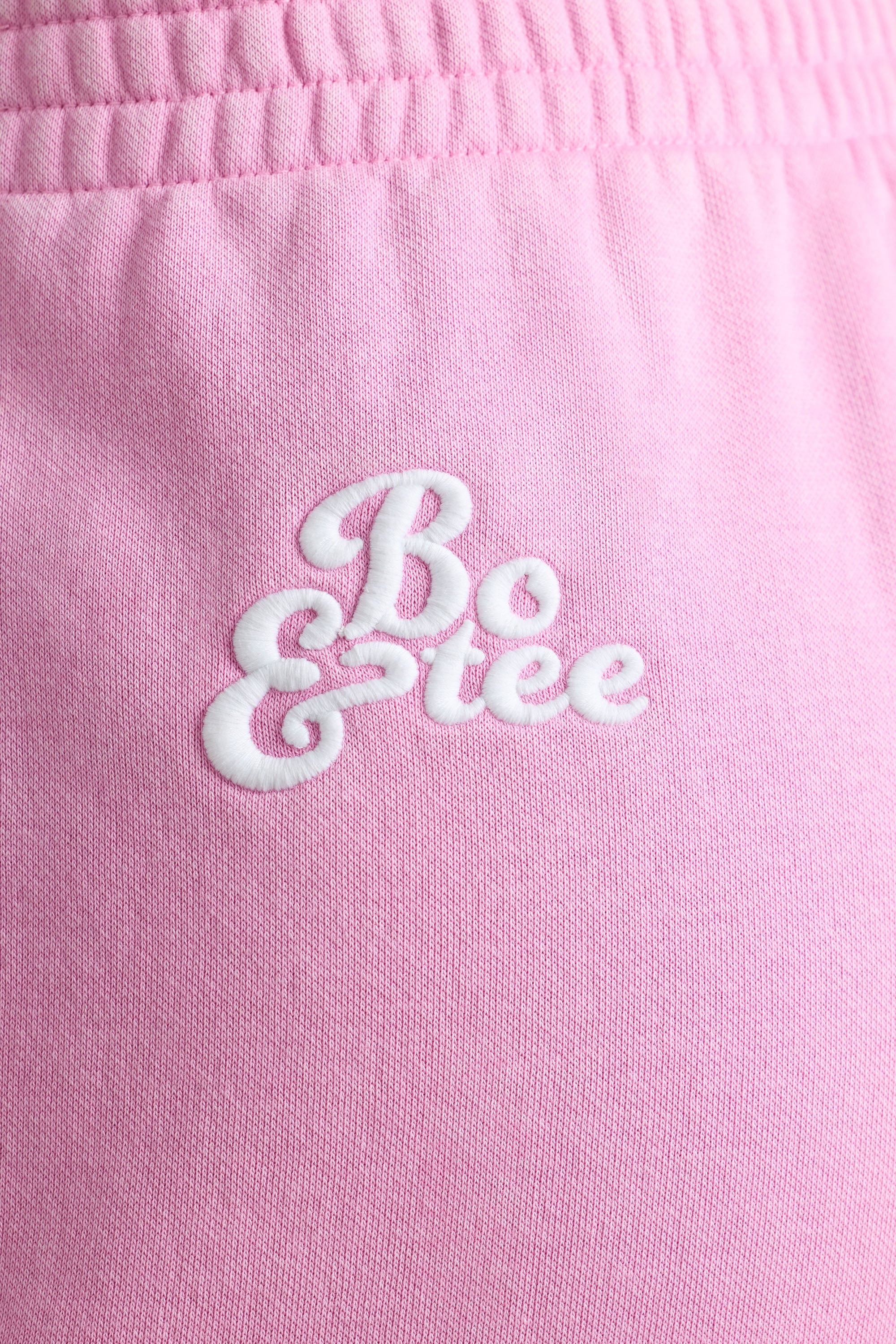 Brushed Jersey Oversized Joggers in Bubblegum Pink - Image 4