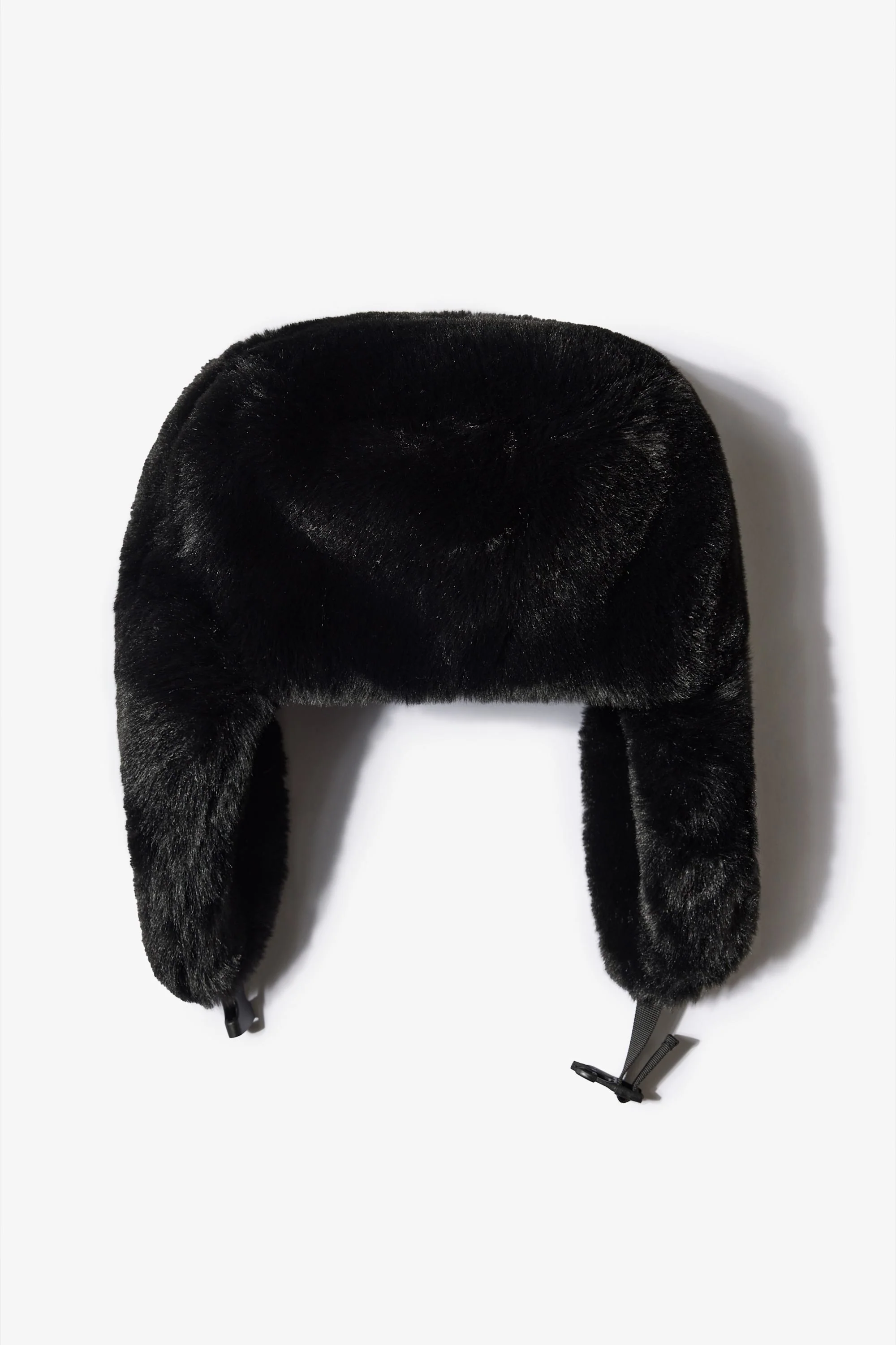 Faux-Fur Trapper Hat in Black - Image 4