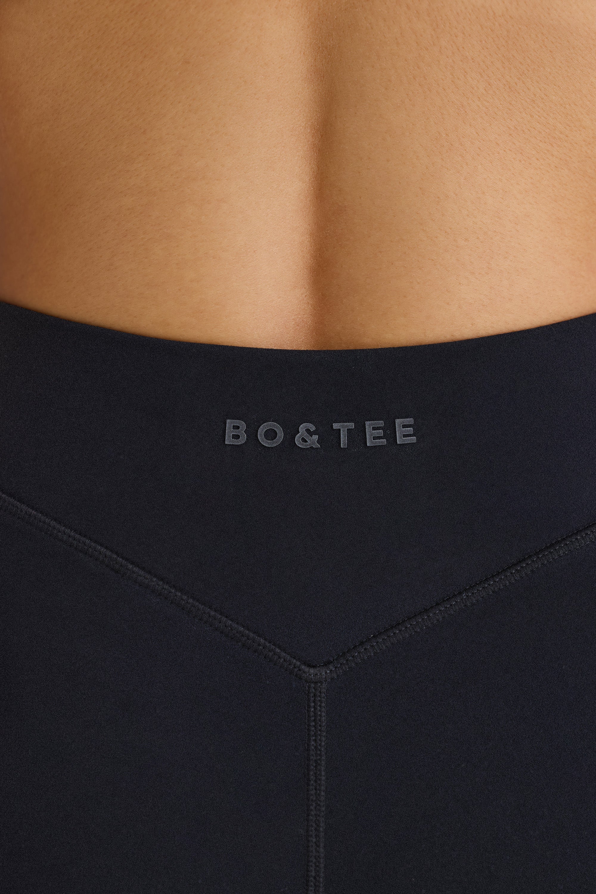 Soft Active Crossover Mini Shorts in Black - Image 5