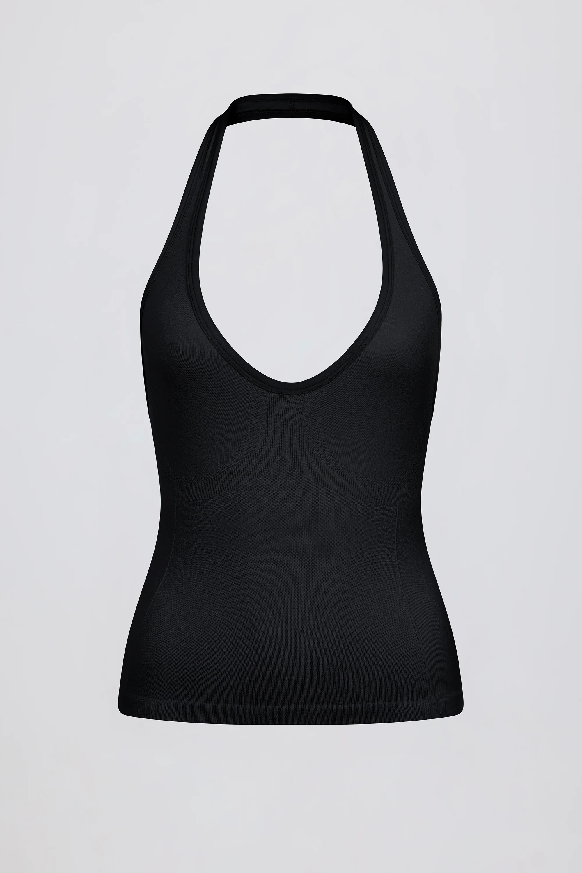 Define Luxe Halterneck Tank Top in Black - Image 8