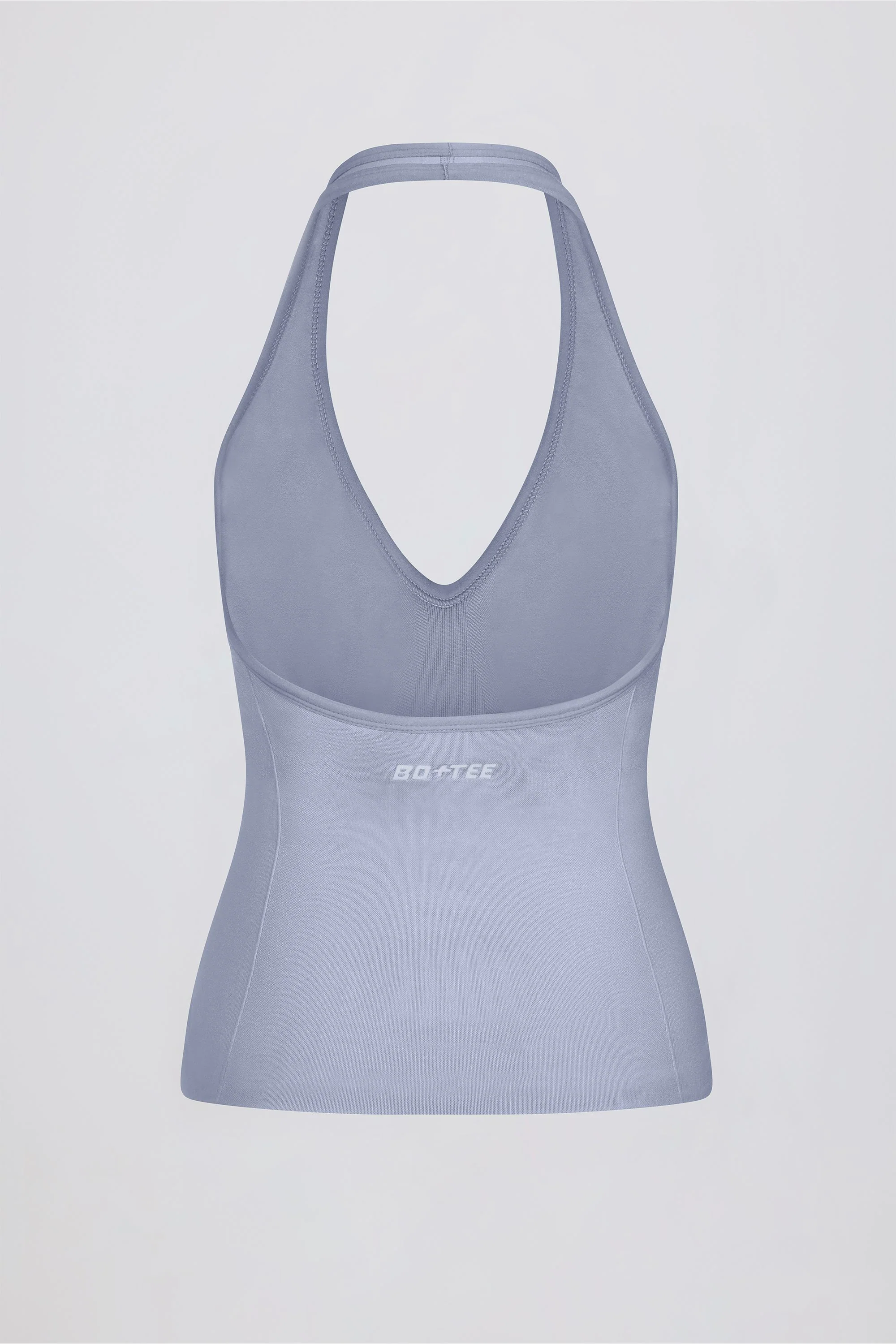 Define Luxe Halterneck Tank Top in Blue Grey - Image 8