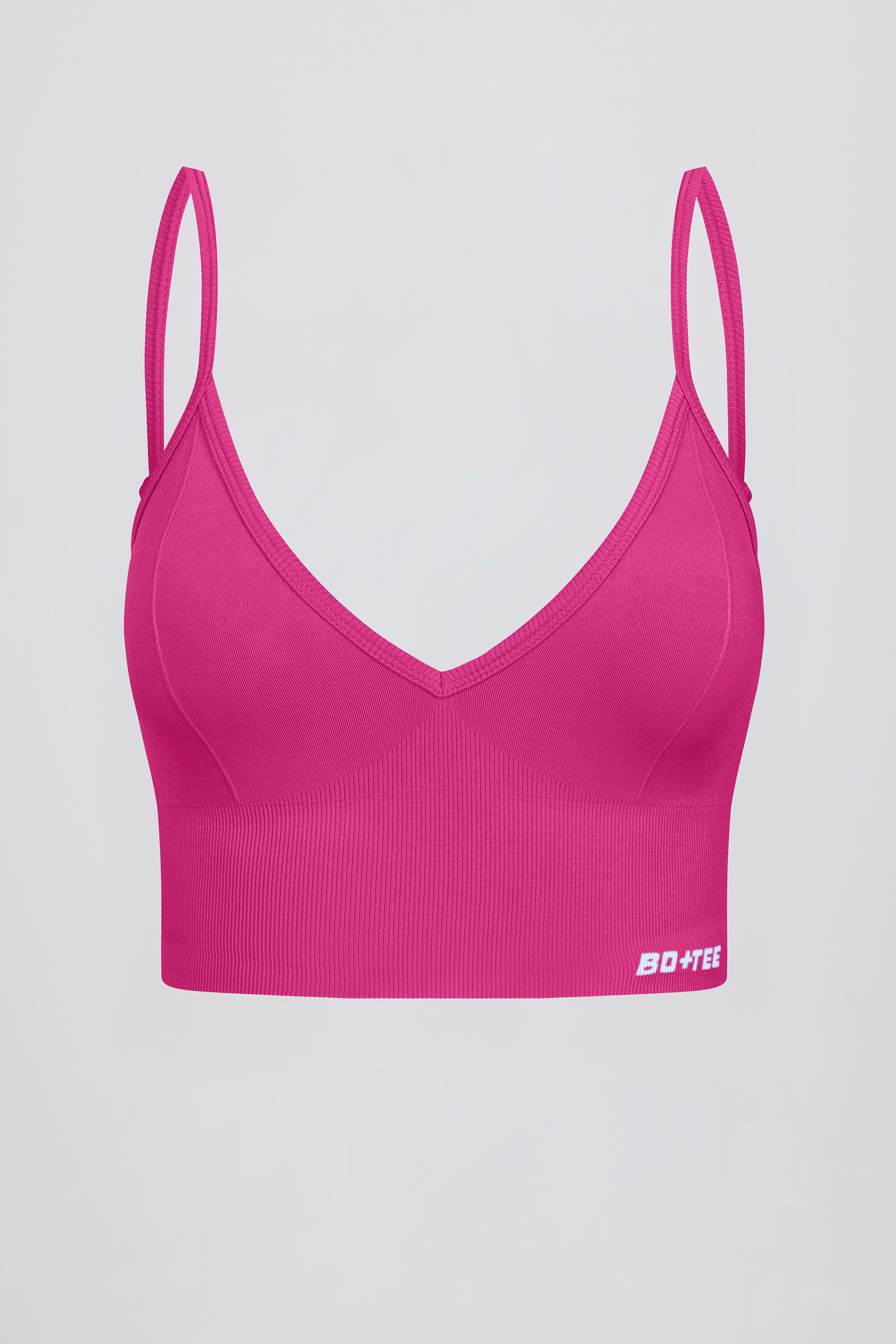 Define Luxe V-Neck Sports Bra in Berry - Image 16
