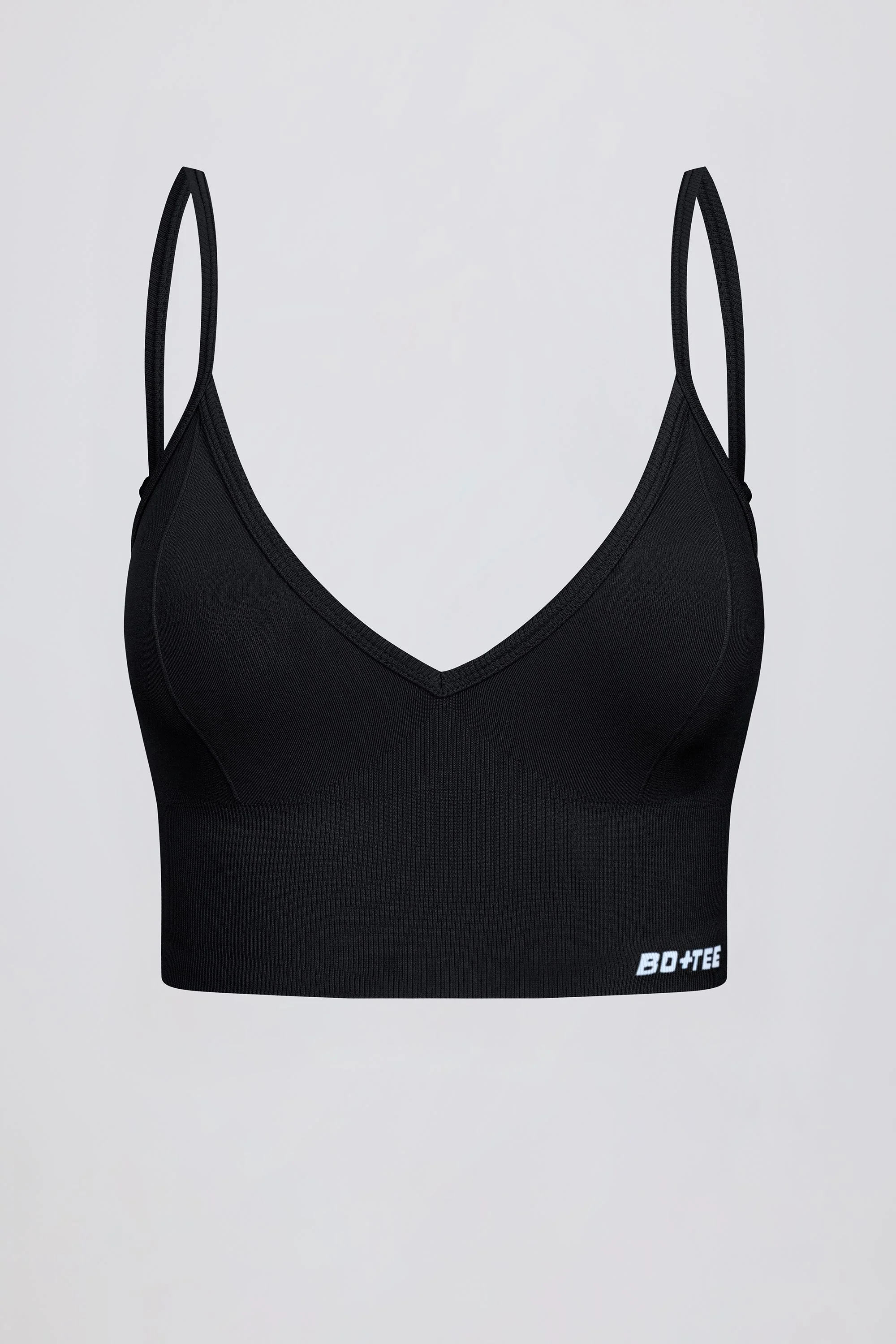 Define Luxe V-Neck Sports Bra in Black - Image 8