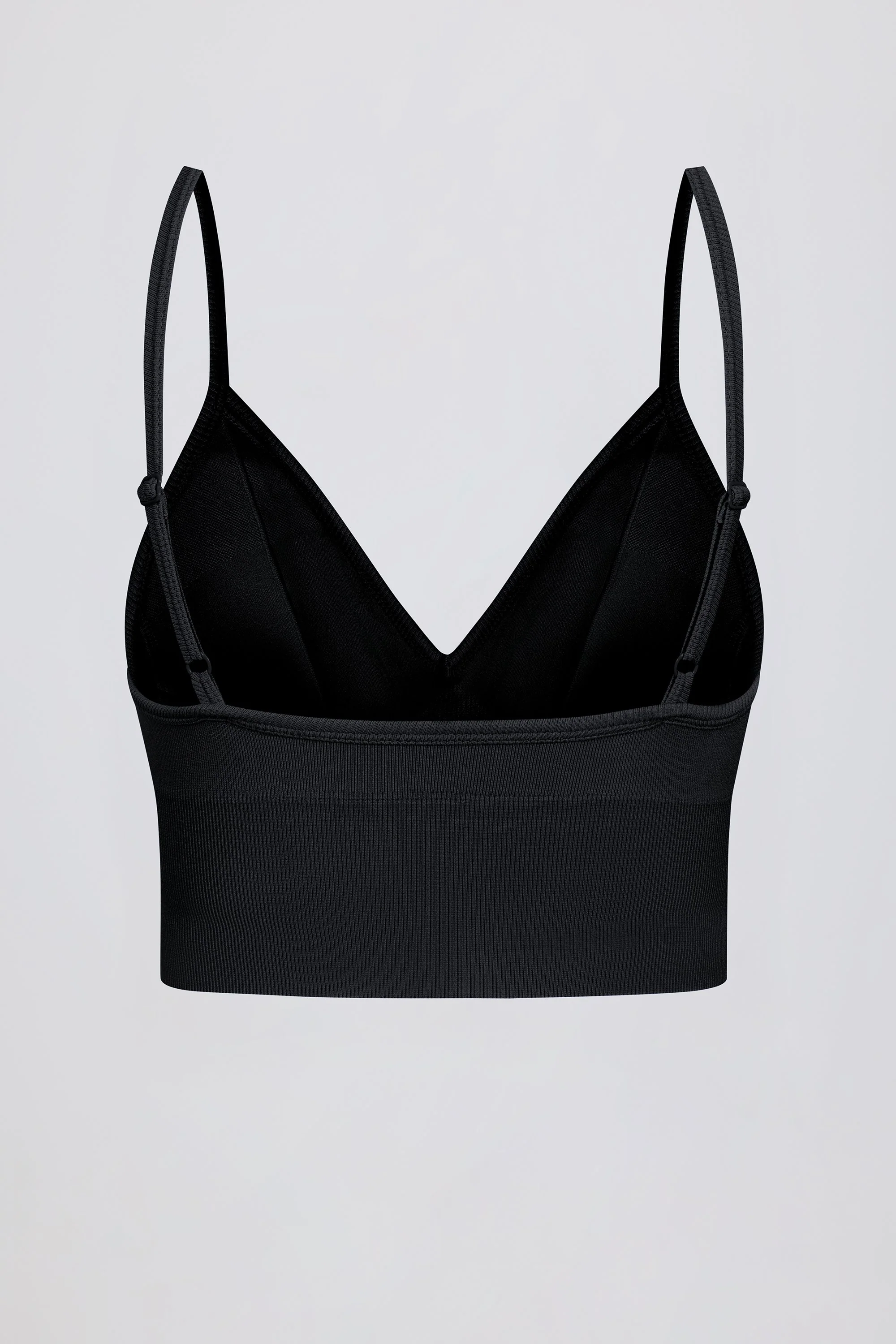 Define Luxe V-Neck Sports Bra in Black - Image 9