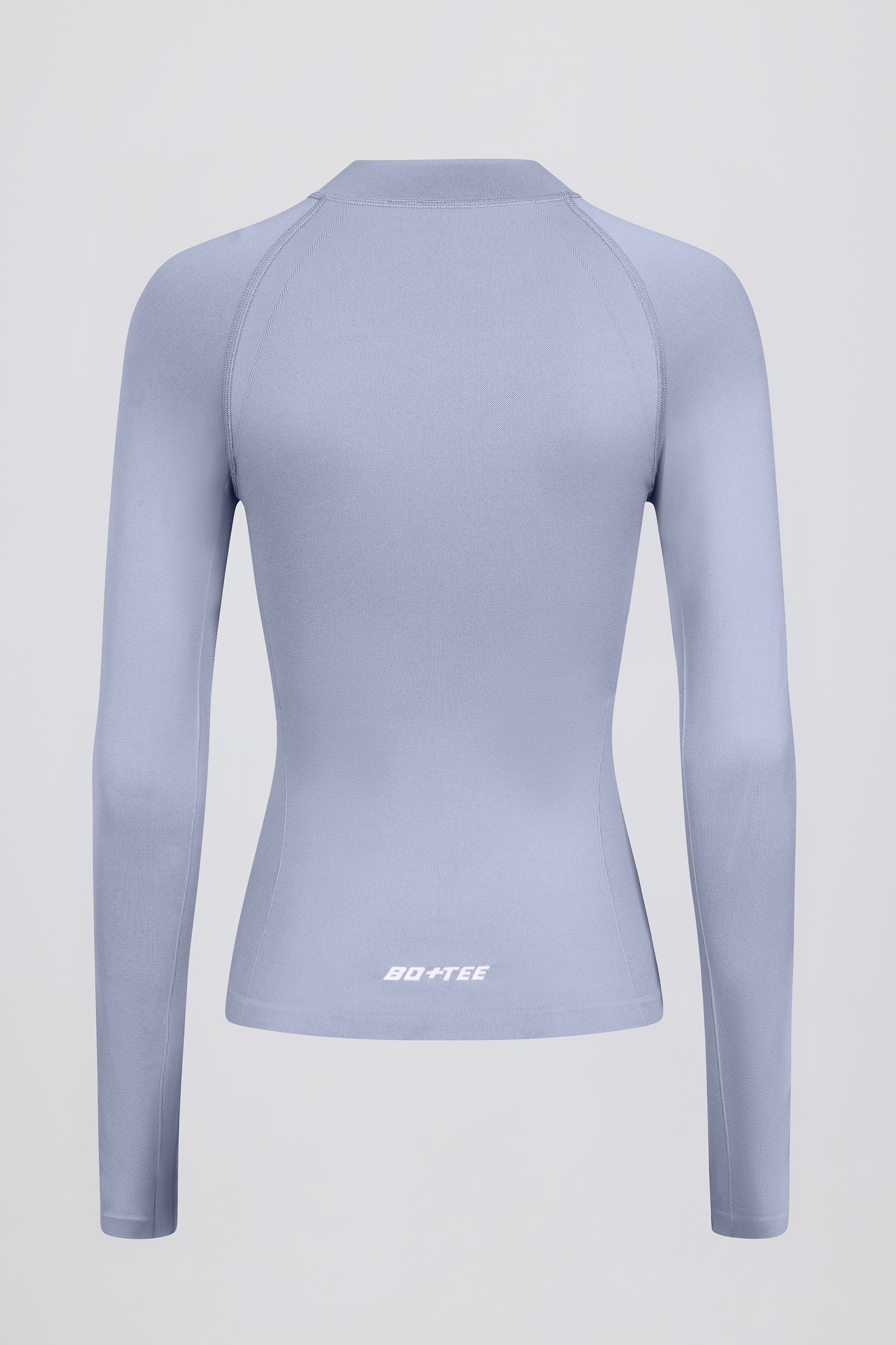 Define Luxe Zip-Up Jacket in Blue Grey - Image 8
