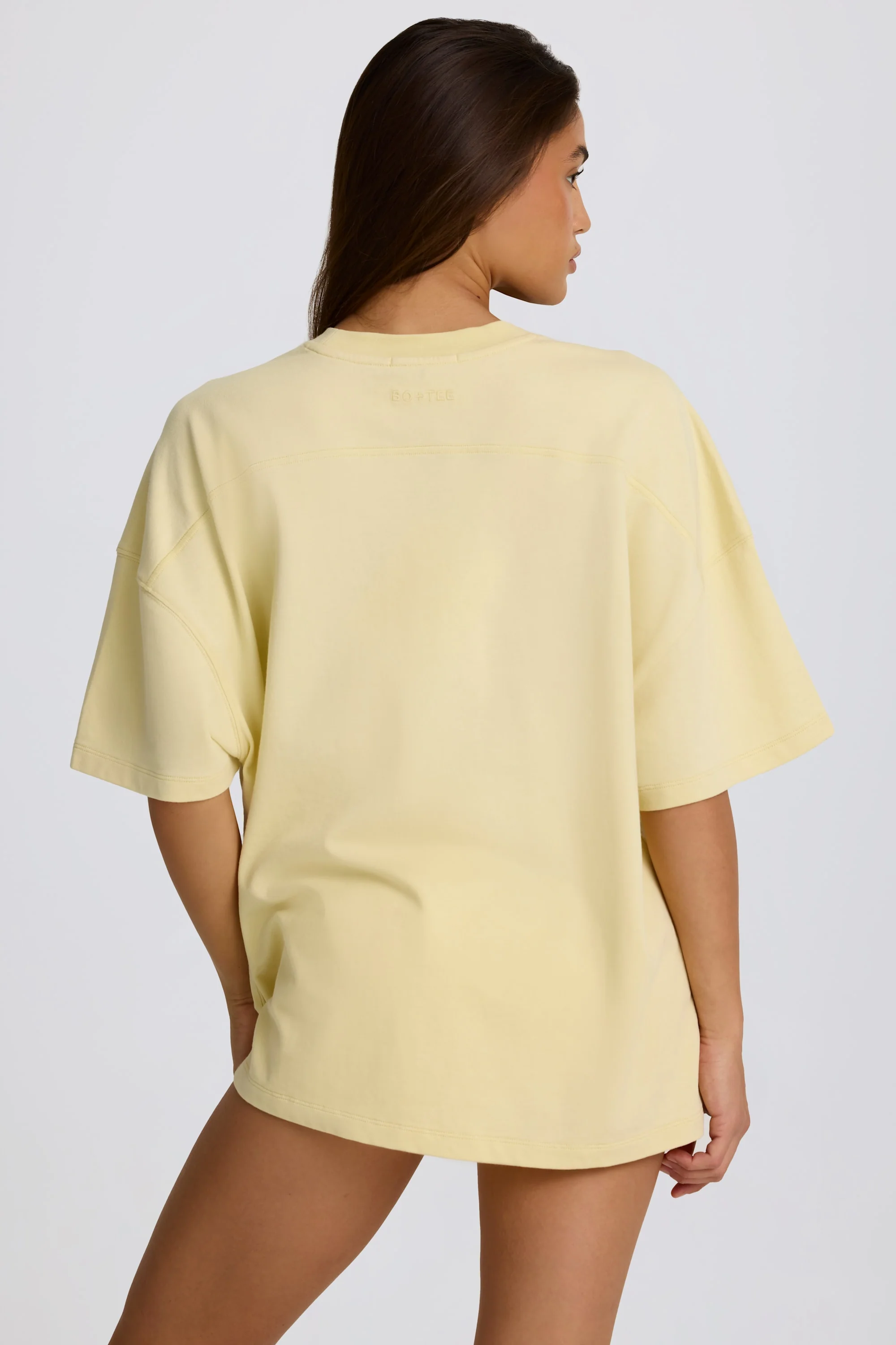 Oversized Graphic T-Shirt in Lemon - Image 2