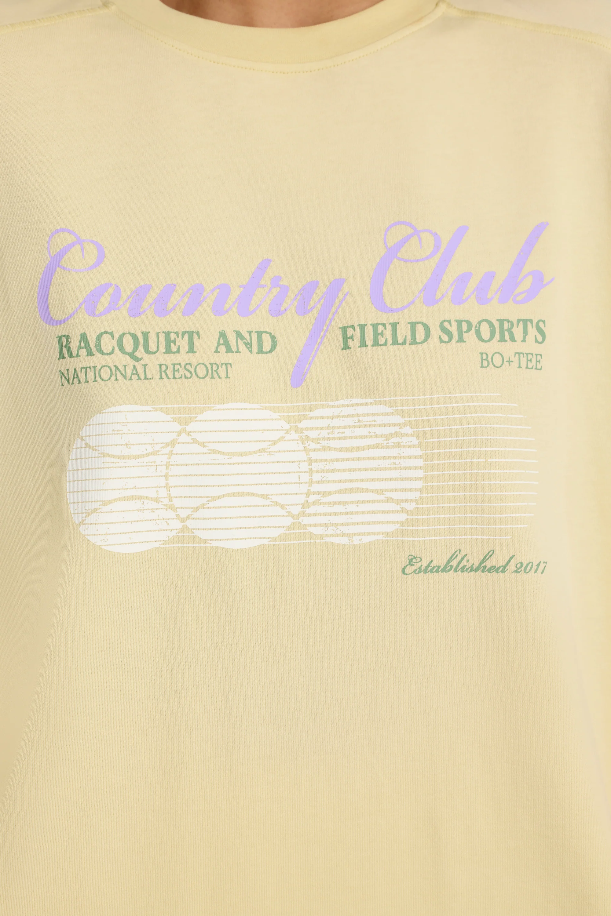 Oversized Graphic T-Shirt in Lemon - Image 4