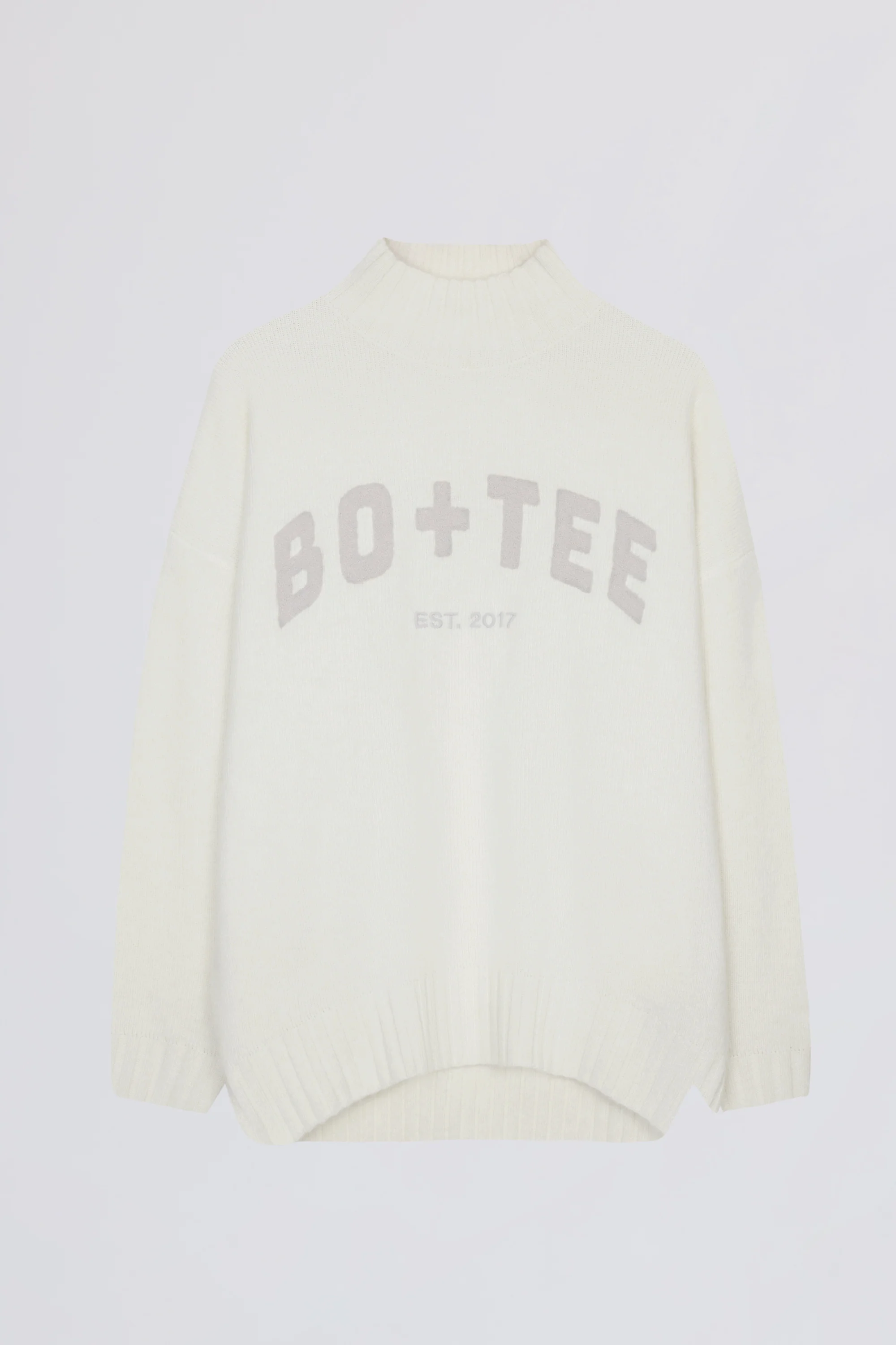 Soft Knit Oversized Jumper in Ivory - Image 4
