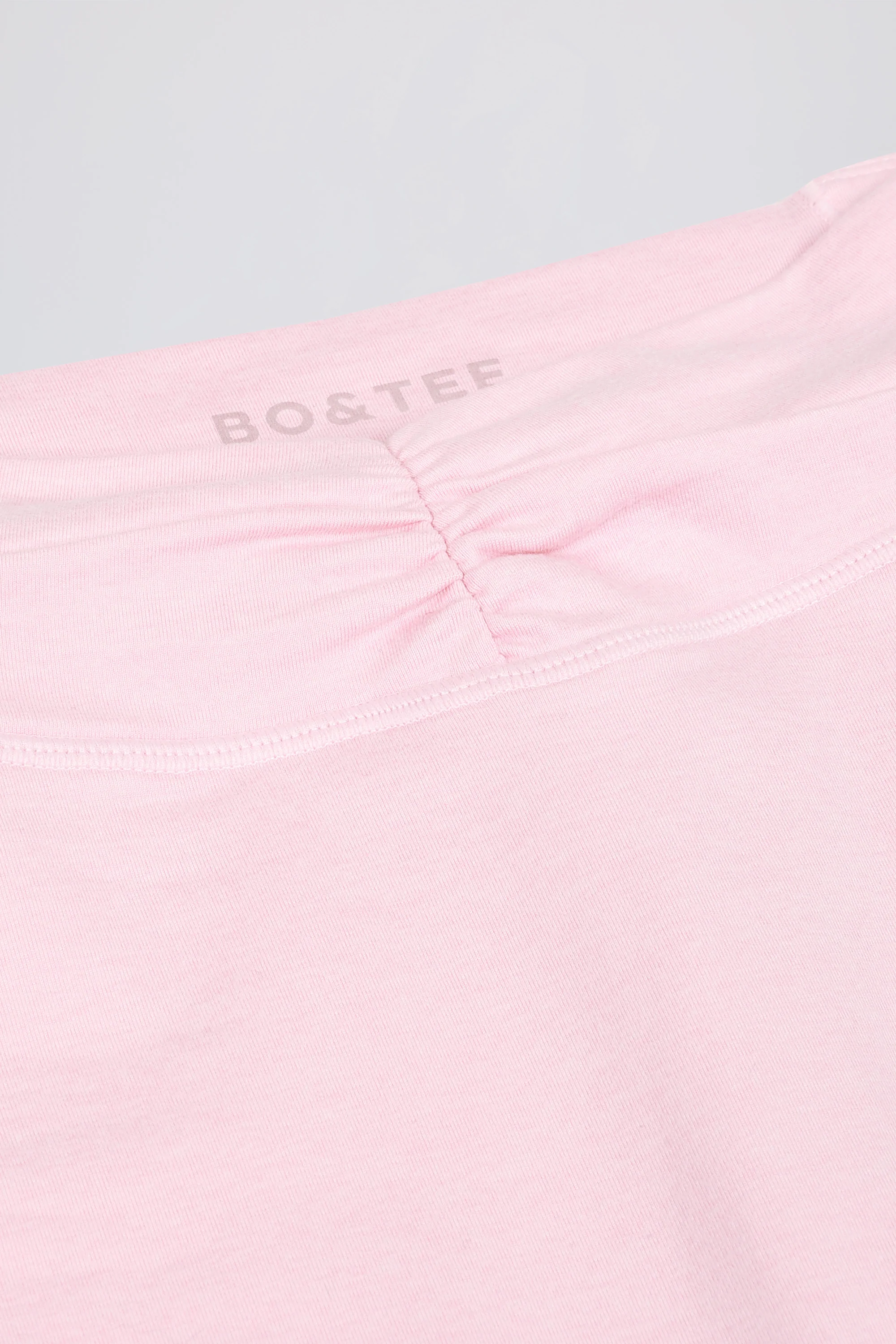 Ruched Mini Shorts in Pale Pink Marl - Image 7