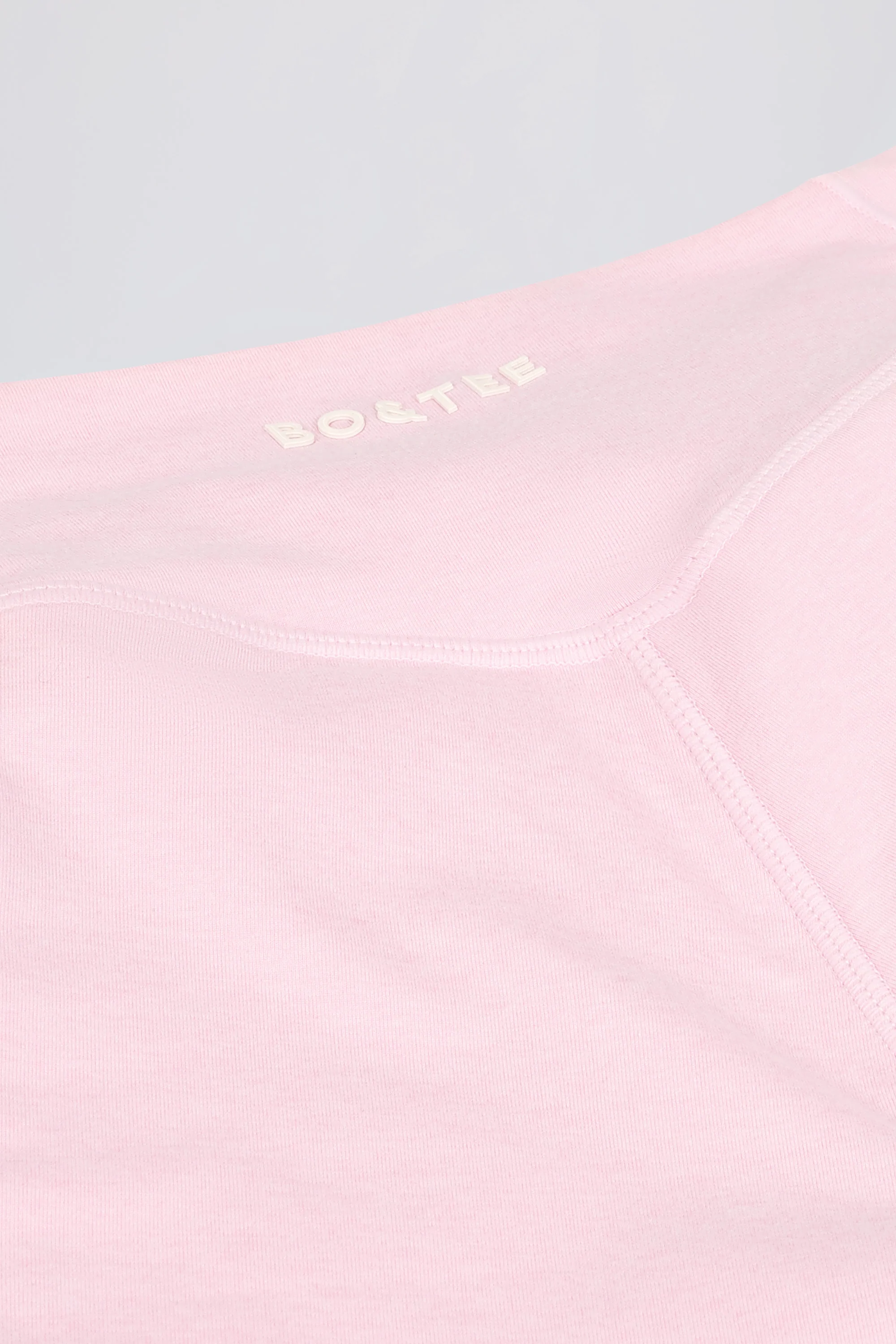 Ruched Mini Shorts in Pale Pink Marl - Image 8