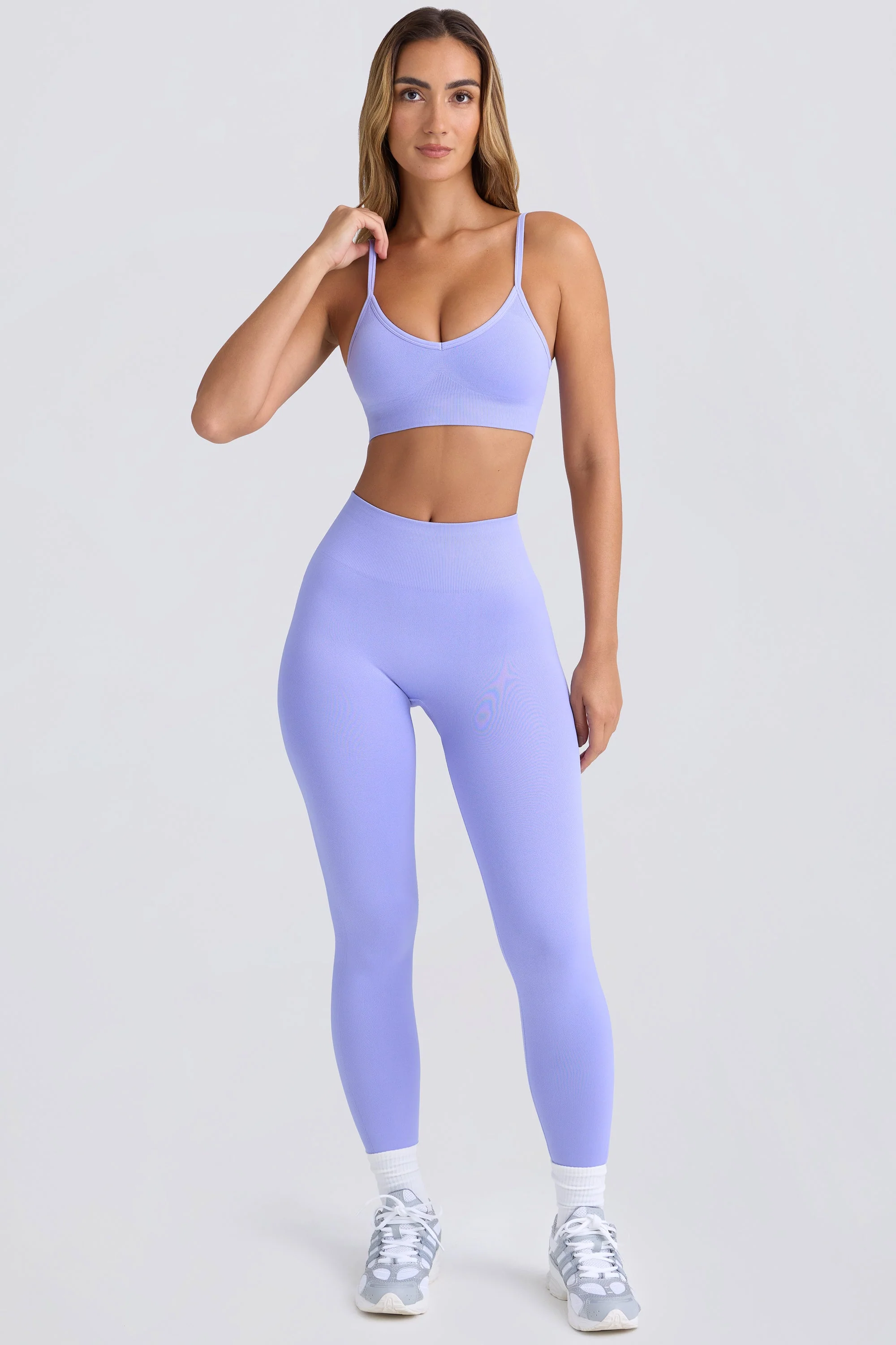 Super Sculpt Seamless Leggings in Periwinkle - Image 2