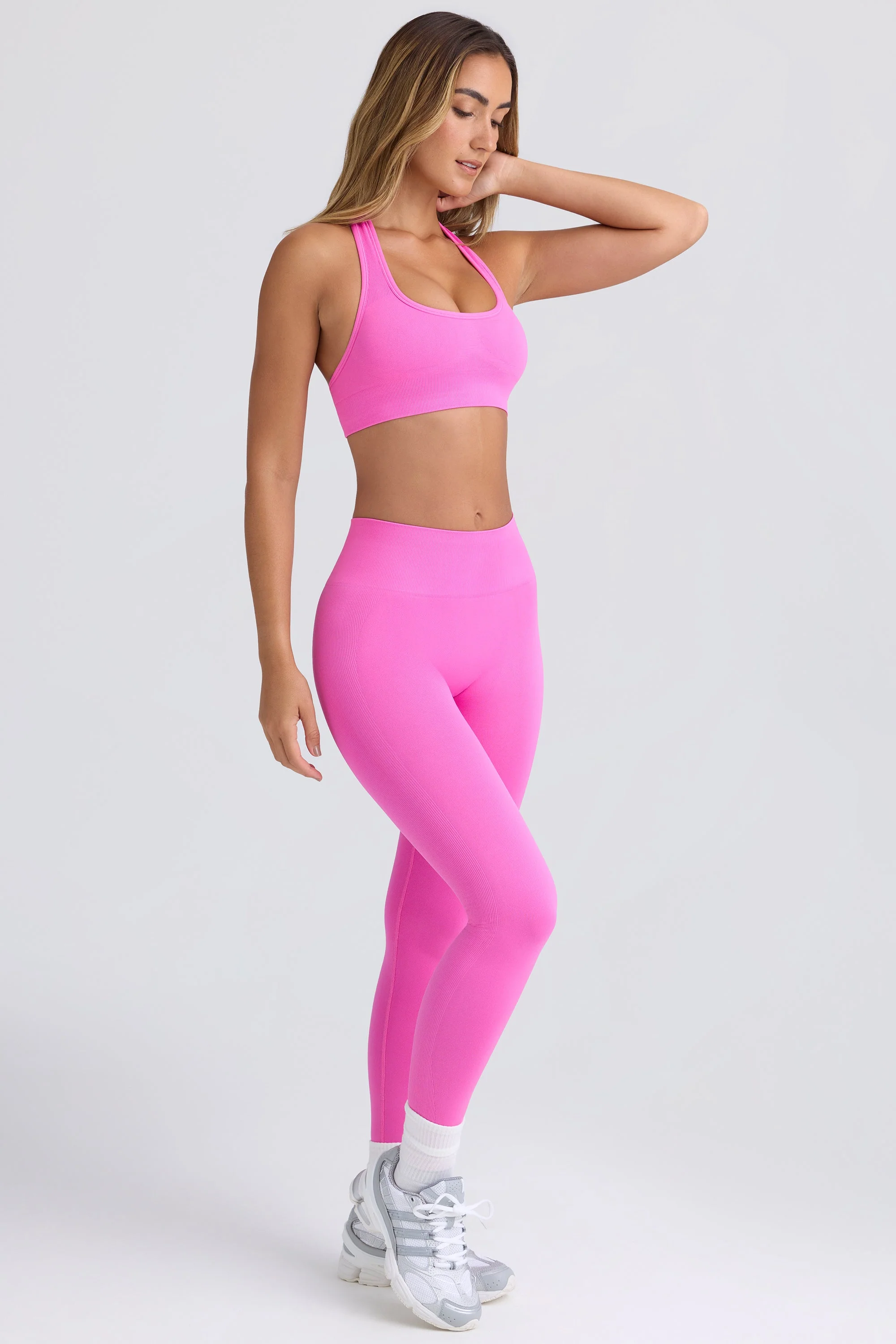 Super Sculpt Seamless Leggings in Sugar Pink - Image 6