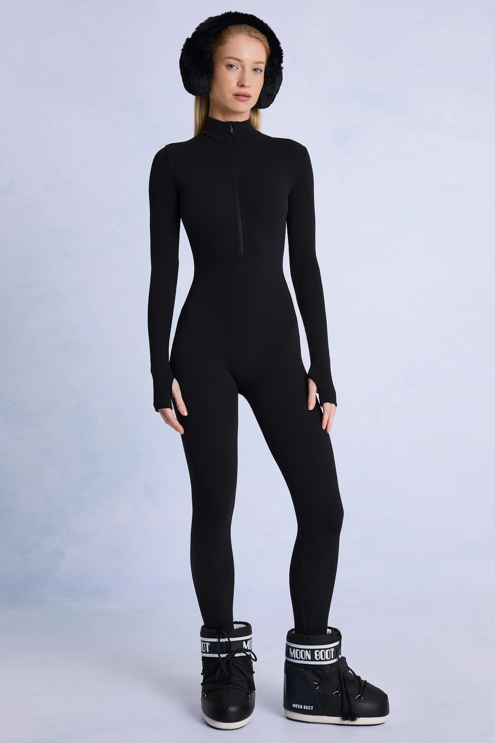 Thermal Base-Layer Jumpsuit in Black - Image 2
