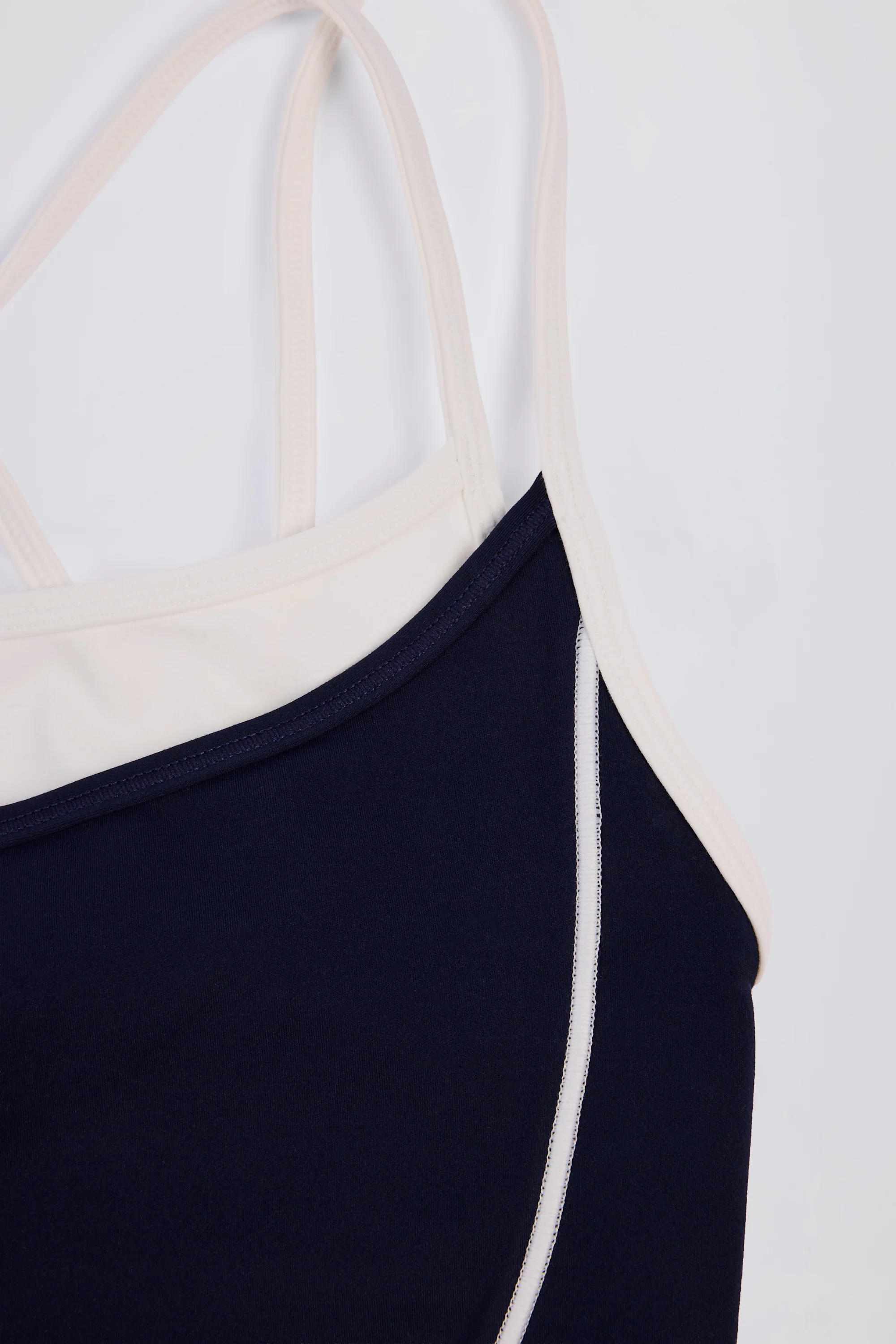 Soft Active Layered Tank Top in Classic Navy - Image 6