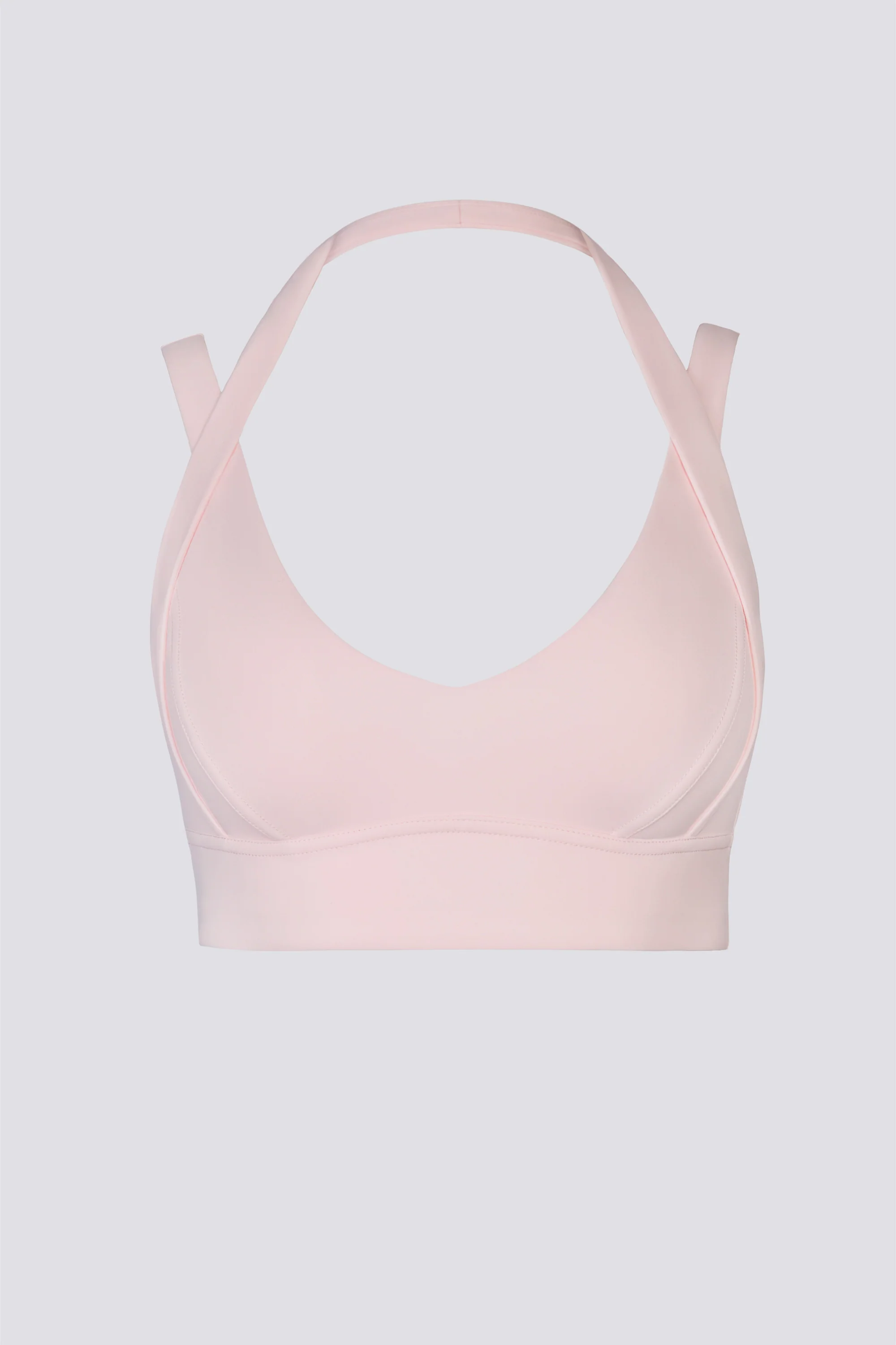 Soft Active Open-Back Sports Bra in Ballet Pink - Image 2
