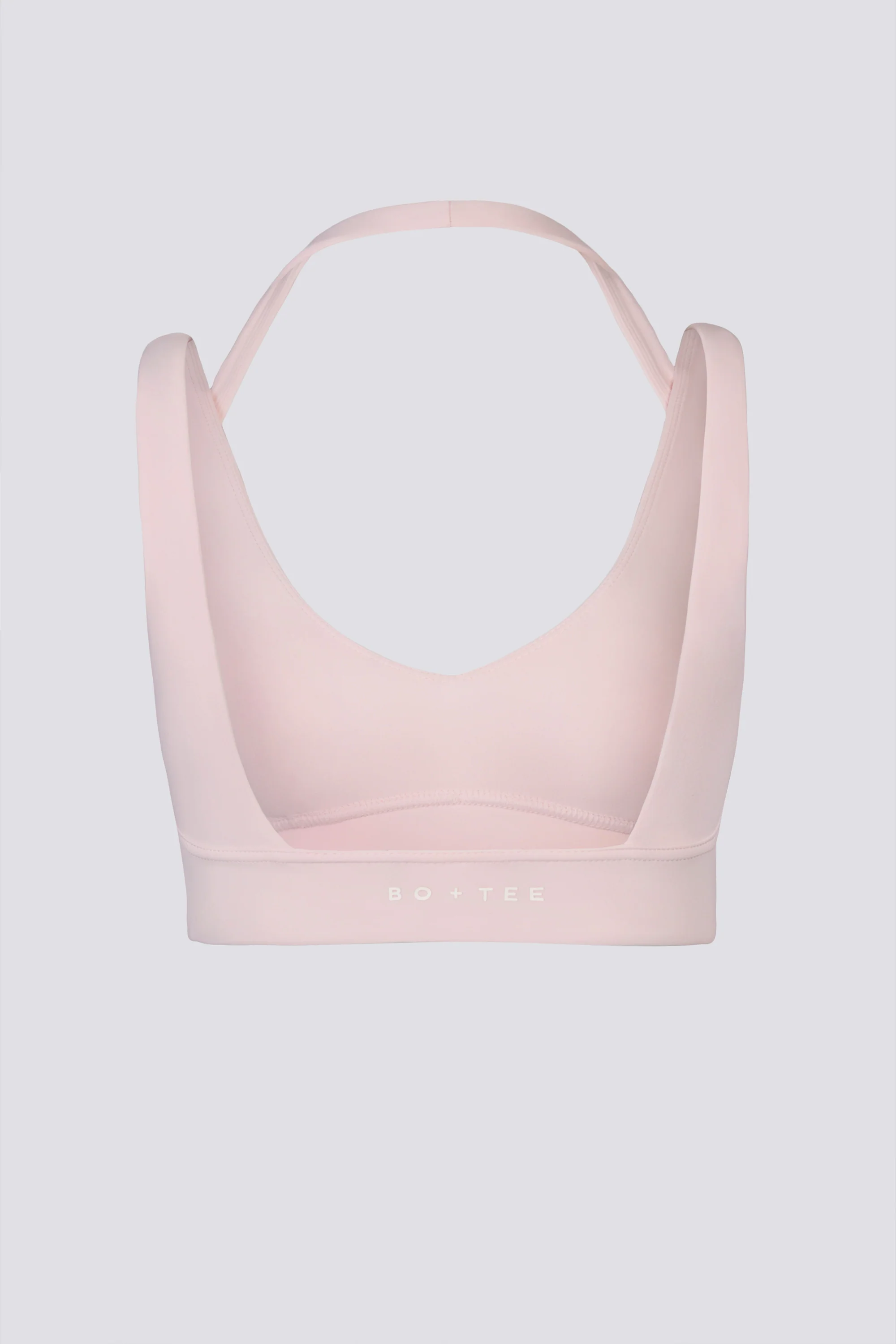 Soft Active Open-Back Sports Bra in Ballet Pink - Image 4
