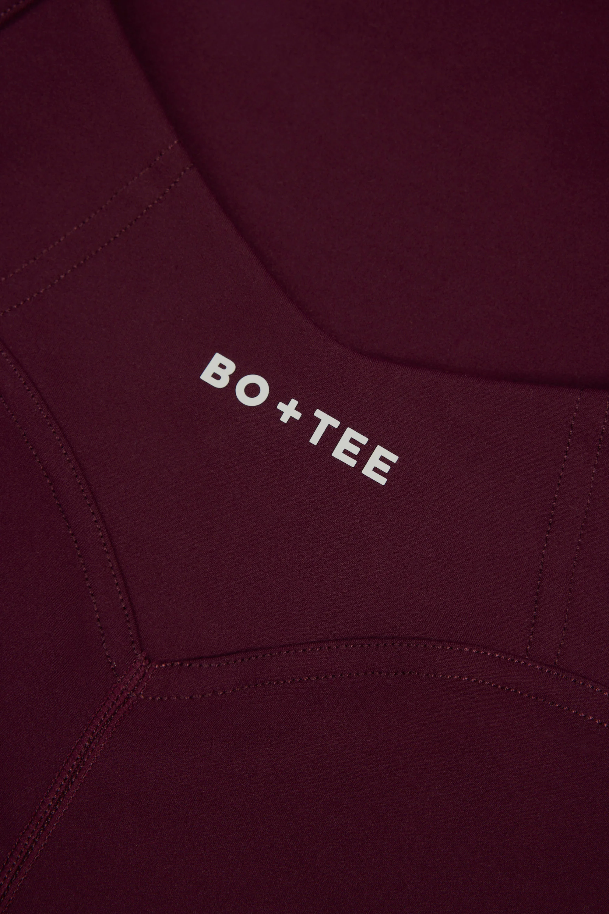 Soft Active Open-Back Unitard in Burgundy - Image 5