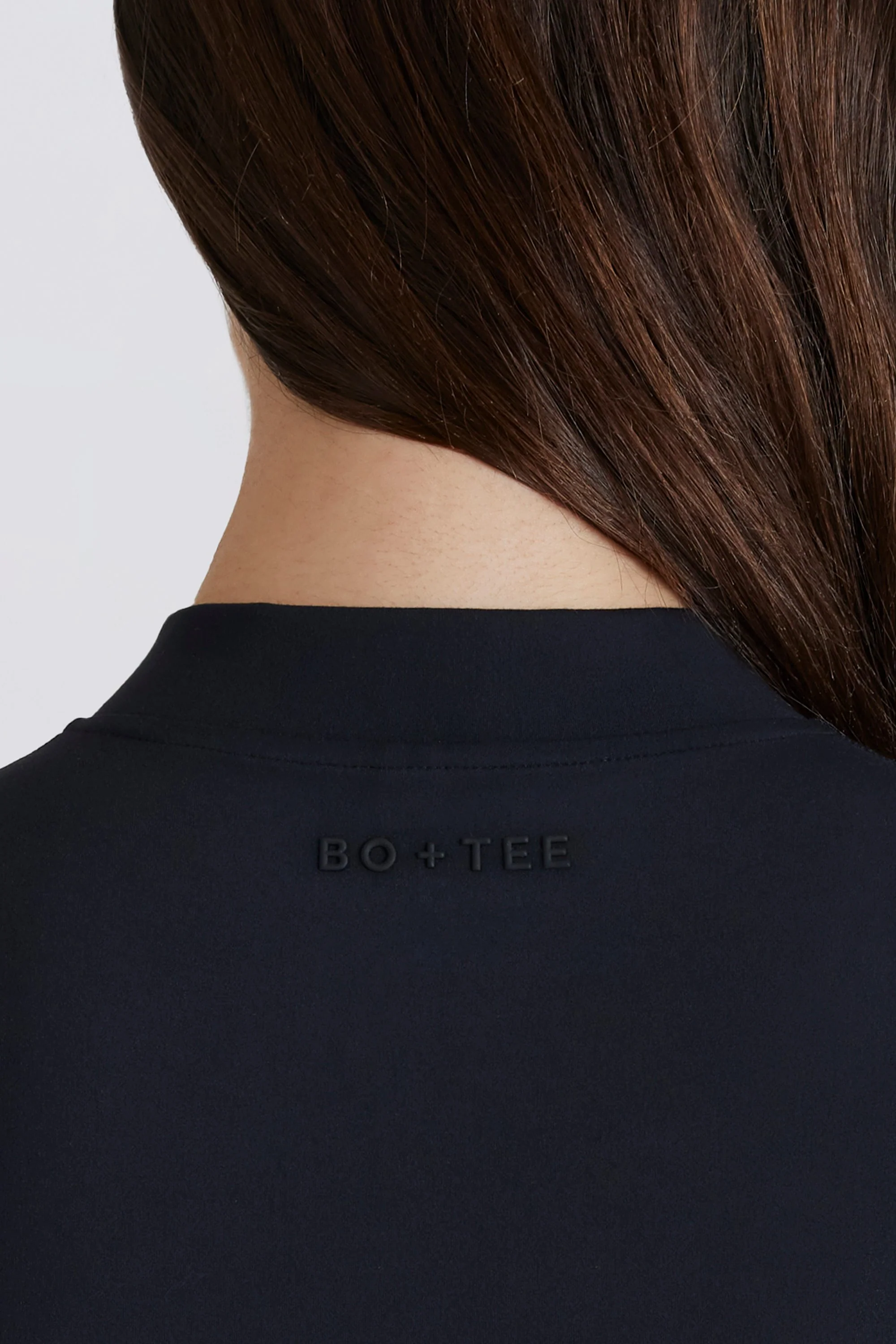 Soft Active Quarter-Zip Top in Black - Image 5