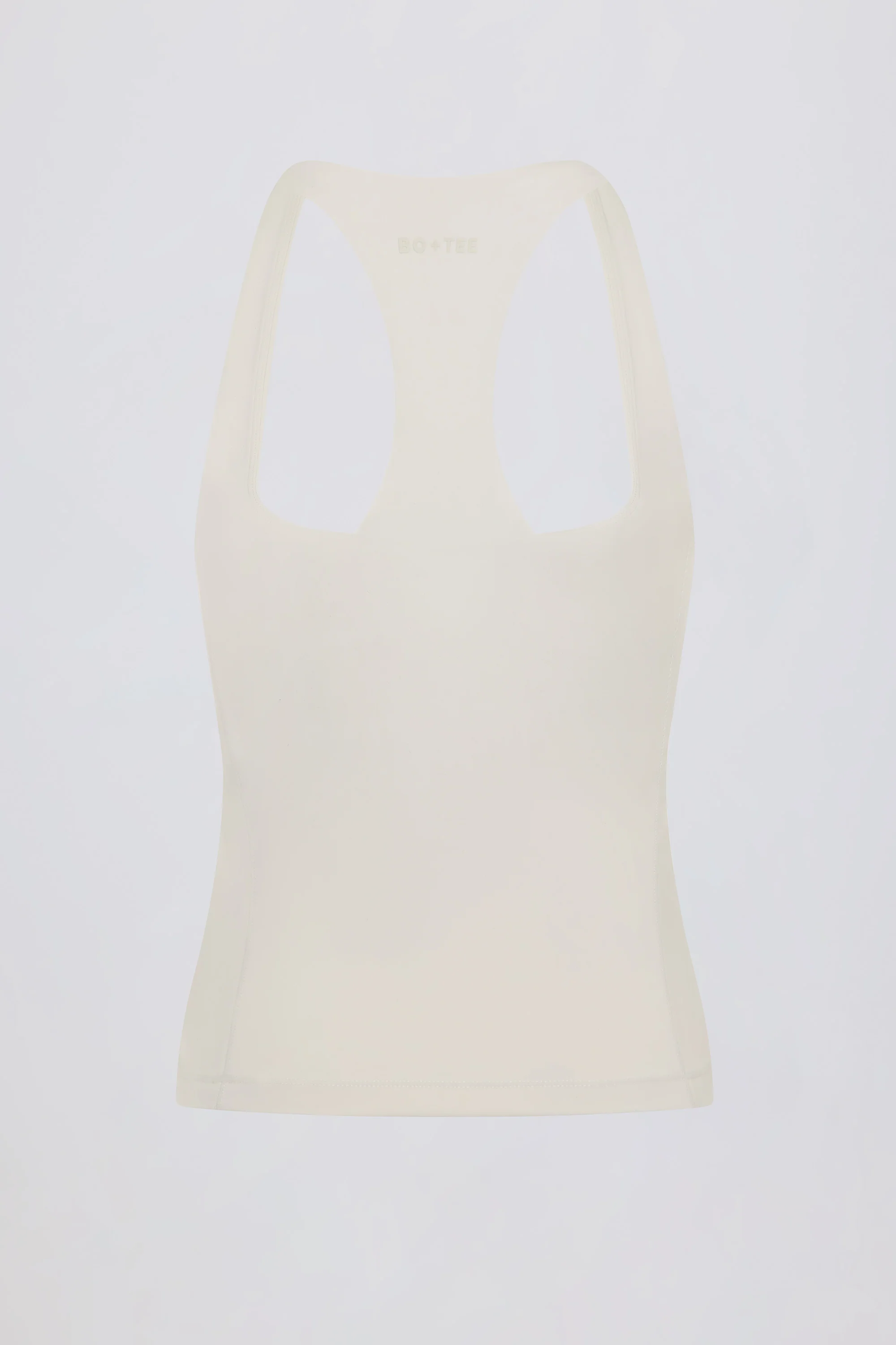 Soft Active Racerback Tank Top in Cream - Image 5