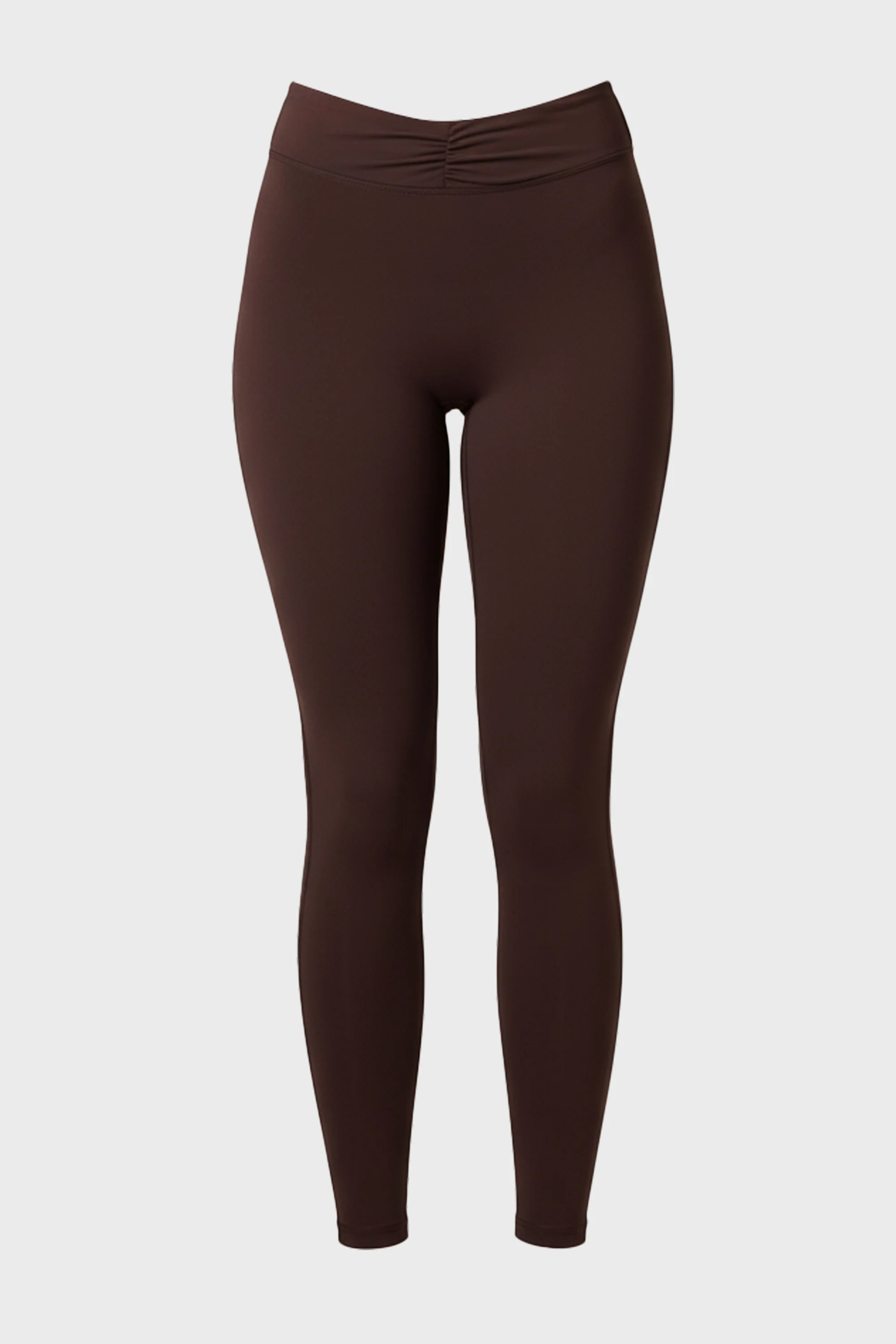 Soft Active Ruched Leggings in Espresso - Image 3