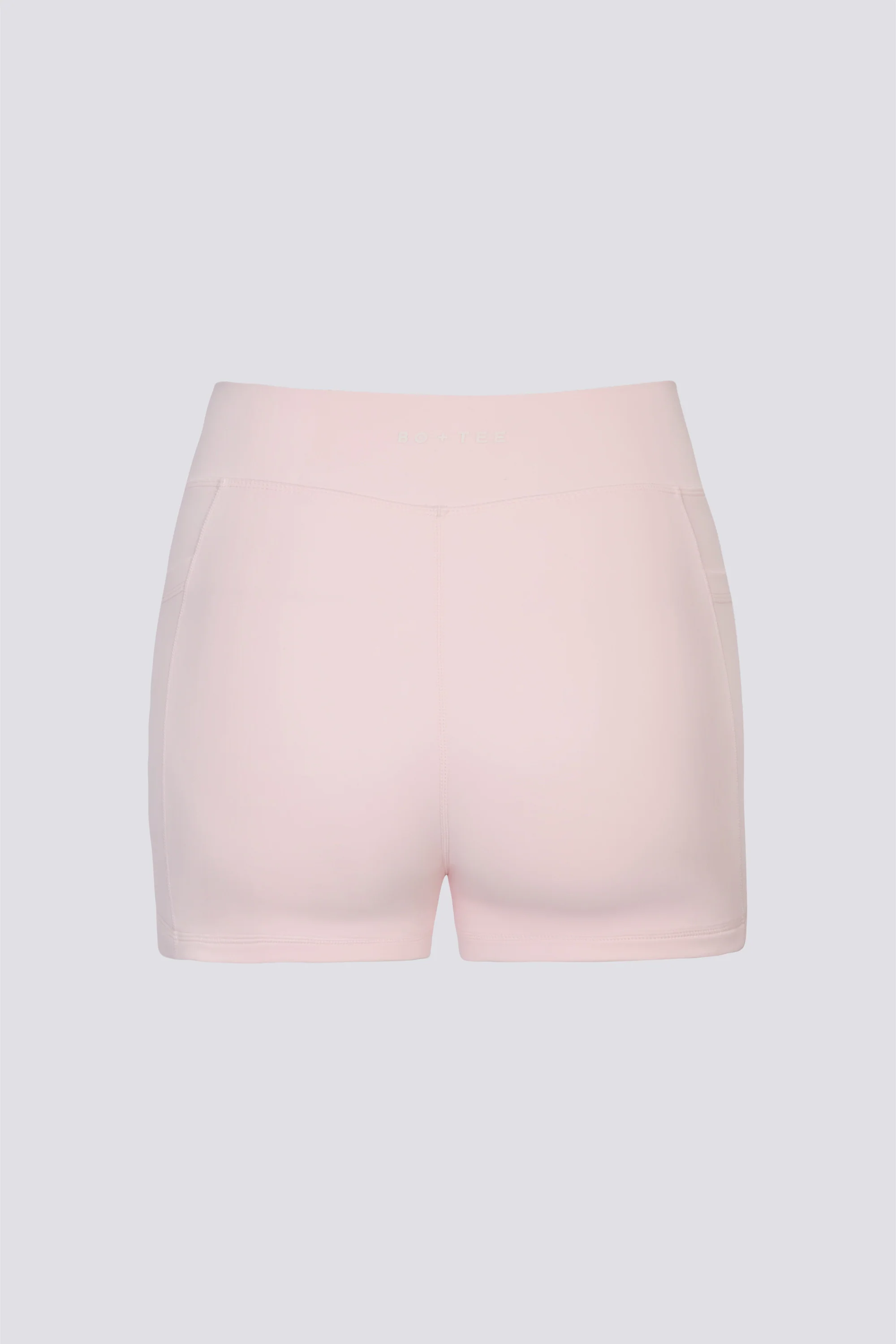 Soft Active V-Waist Pocket Mini Shorts in Ballet Pink - Image 4