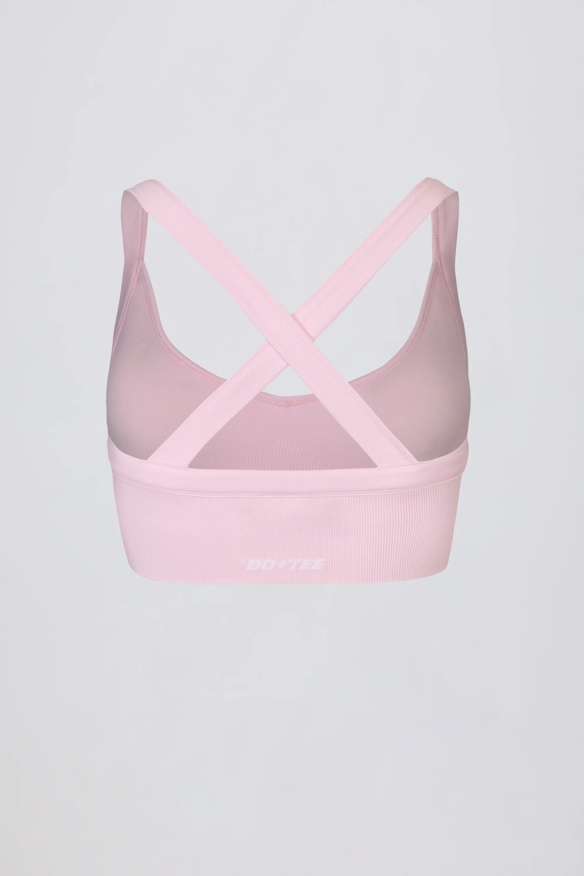 Super Sculpt Seamless Crossback Sports Bra in Powder Pink - Image 4
