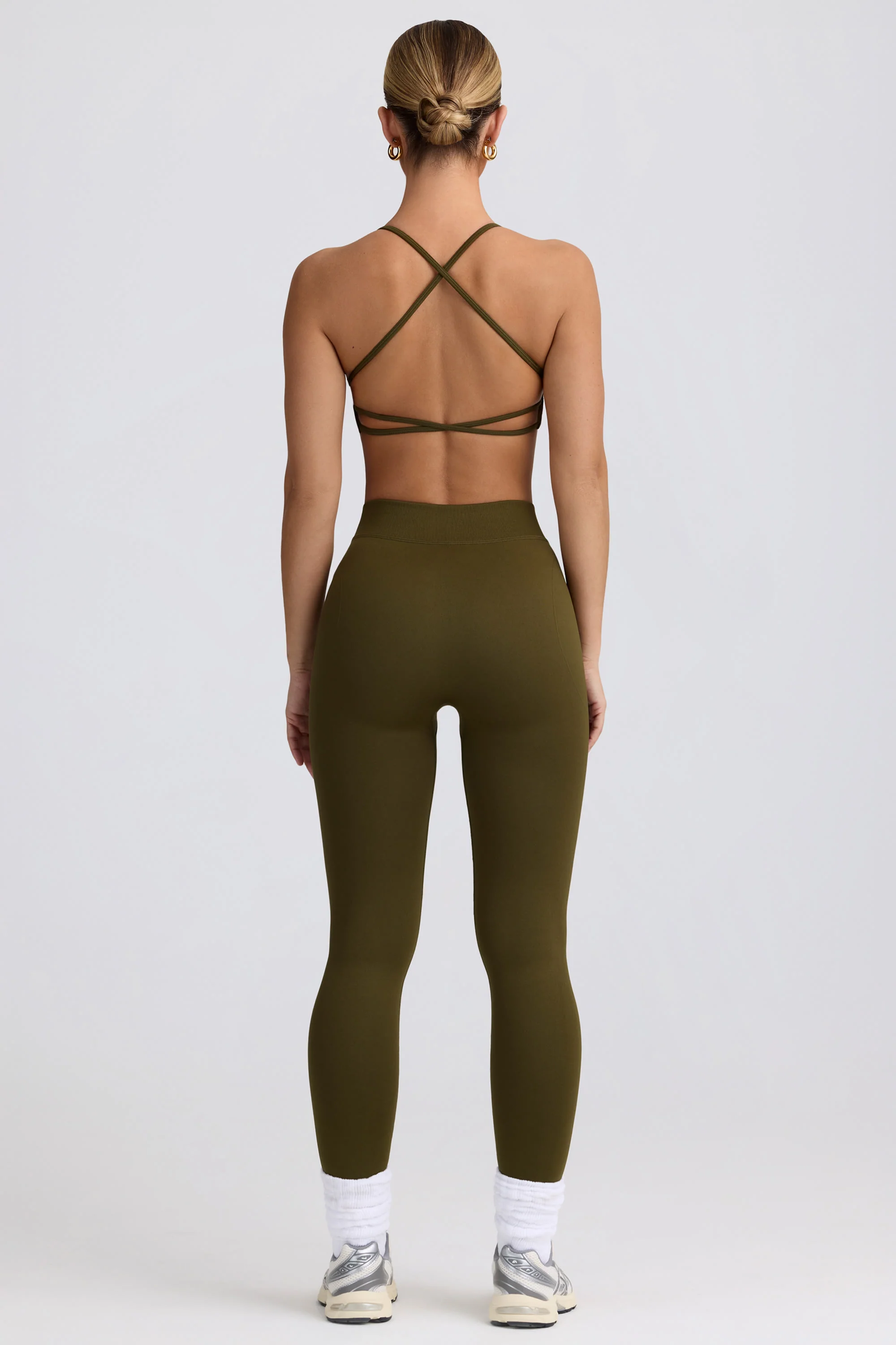 Super Sculpt Seamless High-Waist Leggings in Dark Green - Image 4