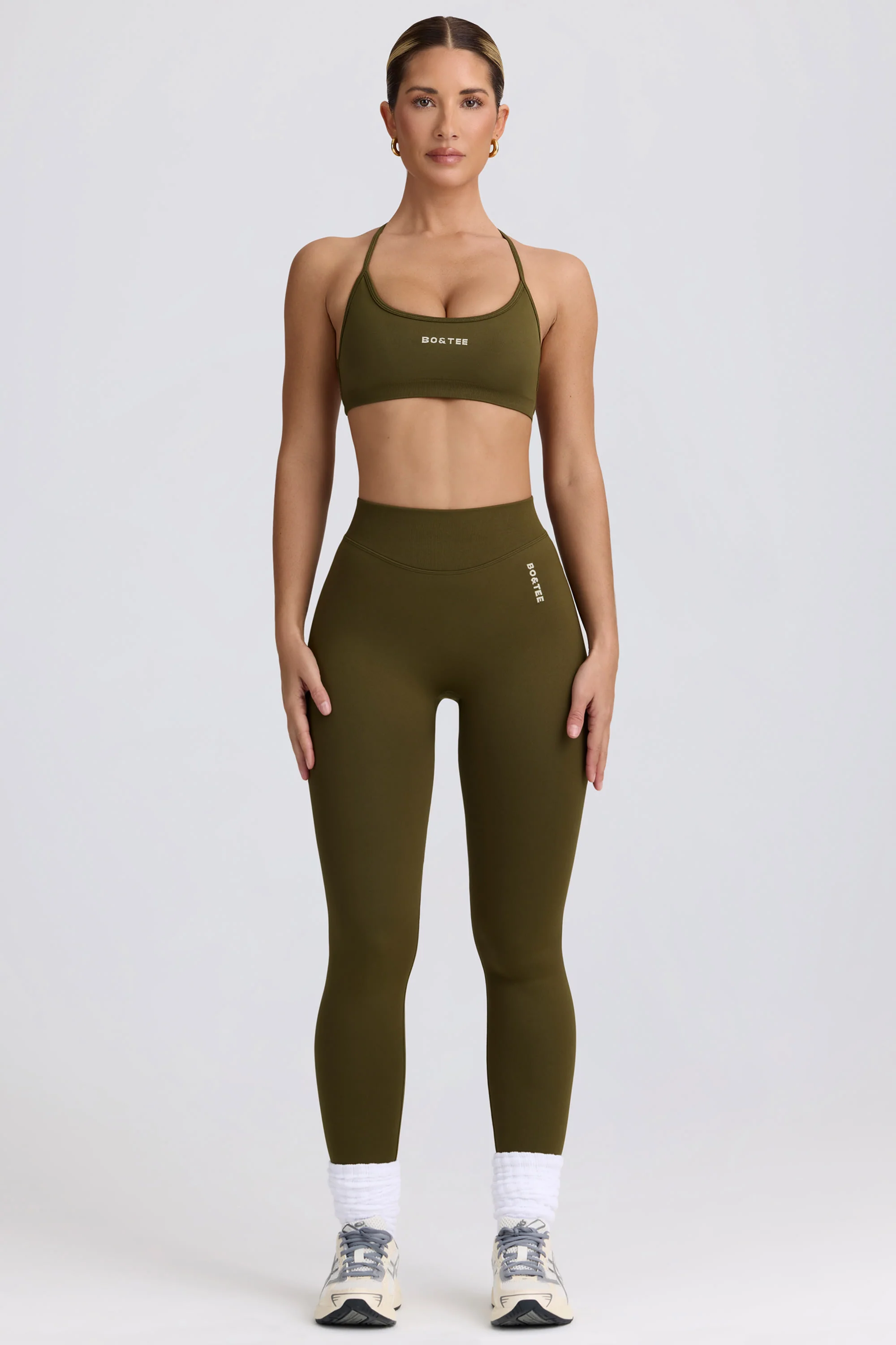 Super Sculpt Seamless High-Waist Leggings in Dark Green - Image 5