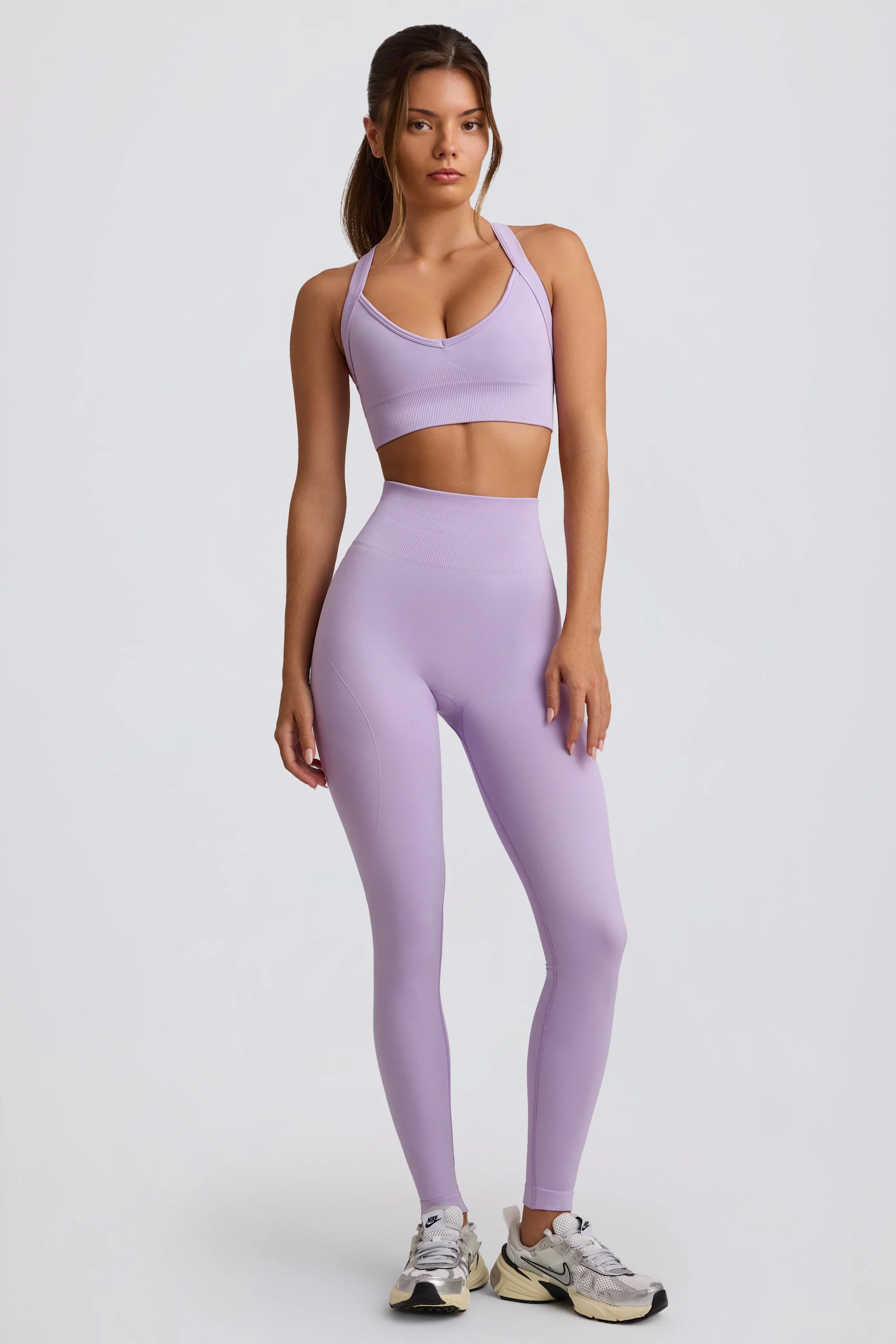 Super Sculpt Seamless High-Waist Leggings in Soft Lilac - Image 5