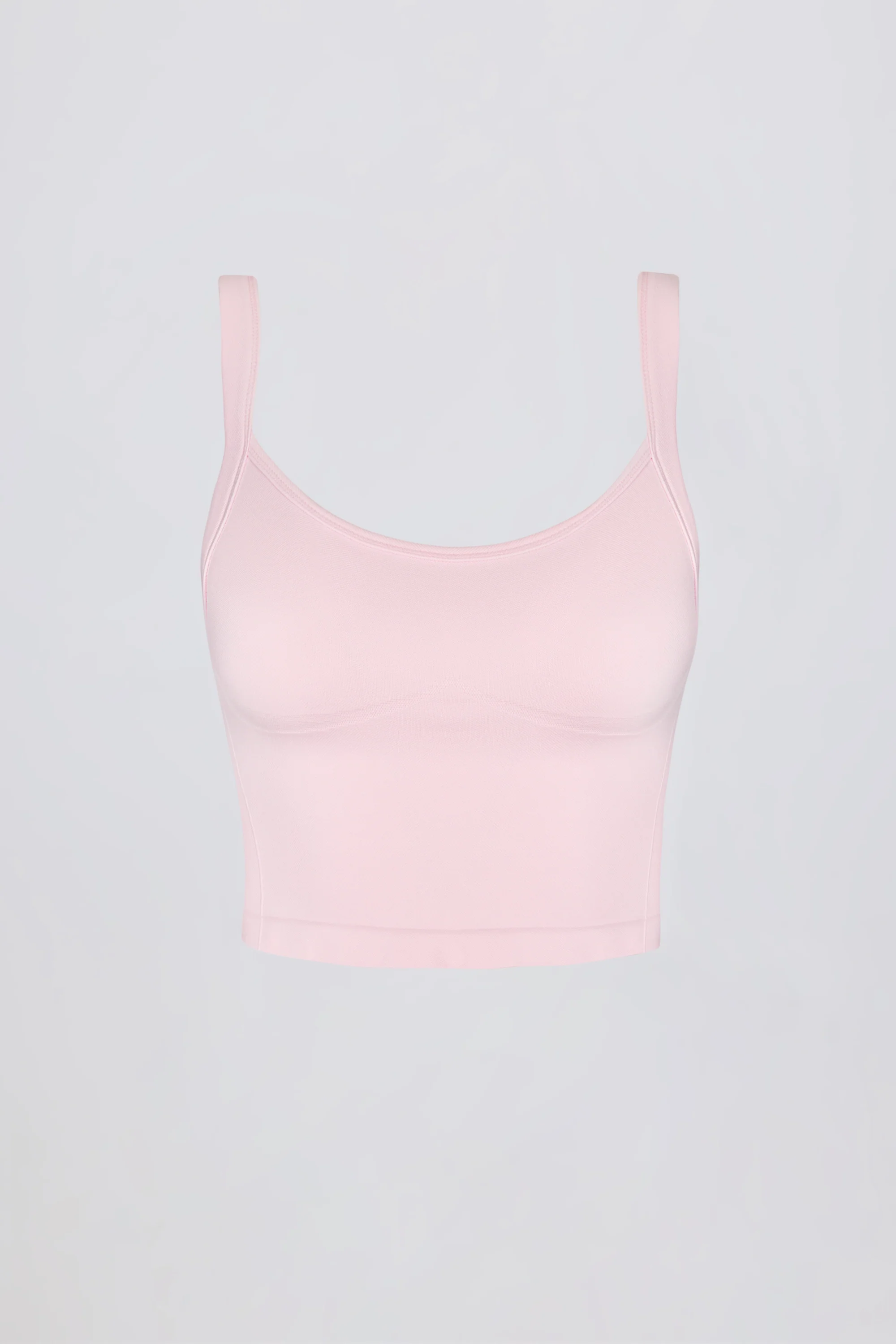 Super Sculpt Seamless Longline Camisole Top in Powder Pink - Image 3