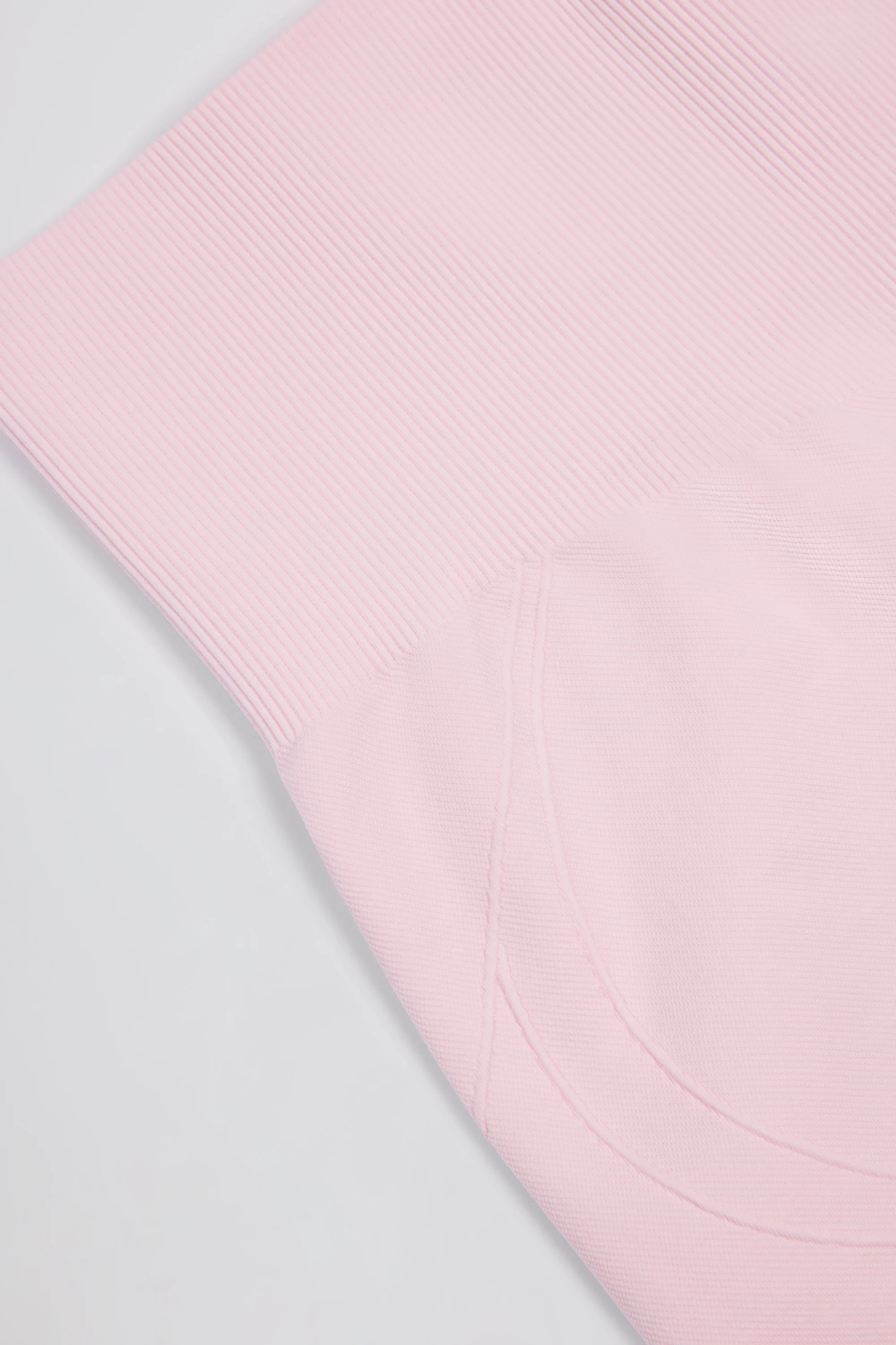 Super Sculpt Seamless Mini Shorts in Powder Pink - Image 5