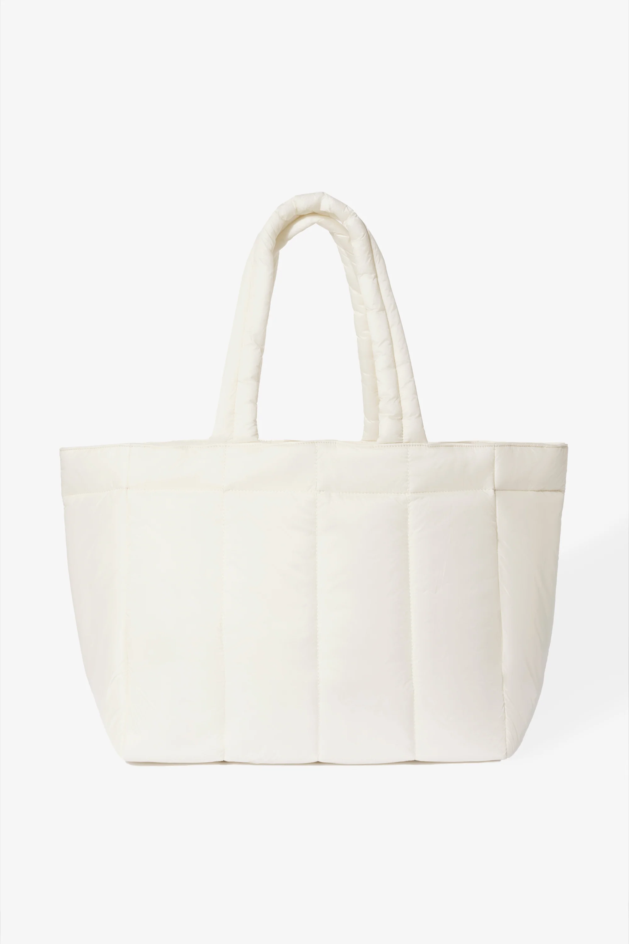 Waterproof Puffer Tote Bag in Ice - Image 4